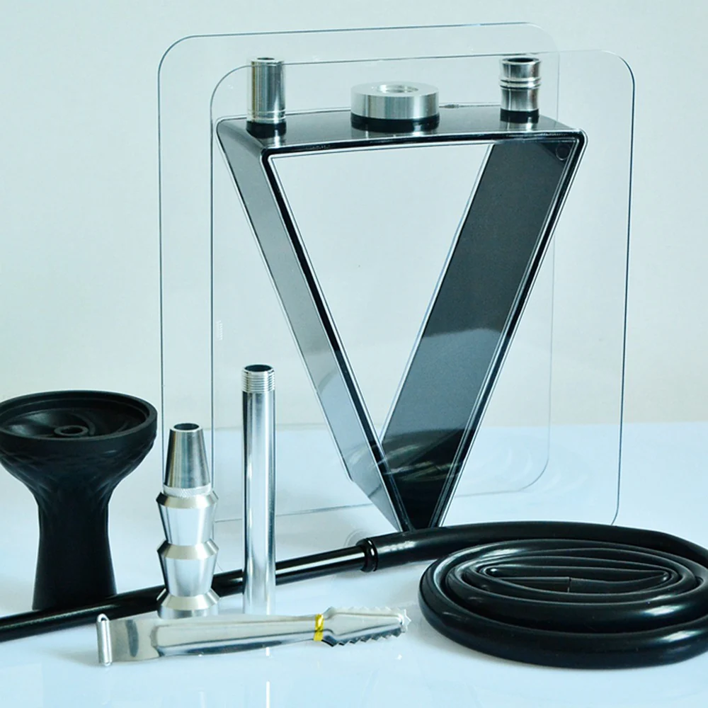 Arabic hookah acrylic triangular kettle hookah set plastic kettle / - RORA