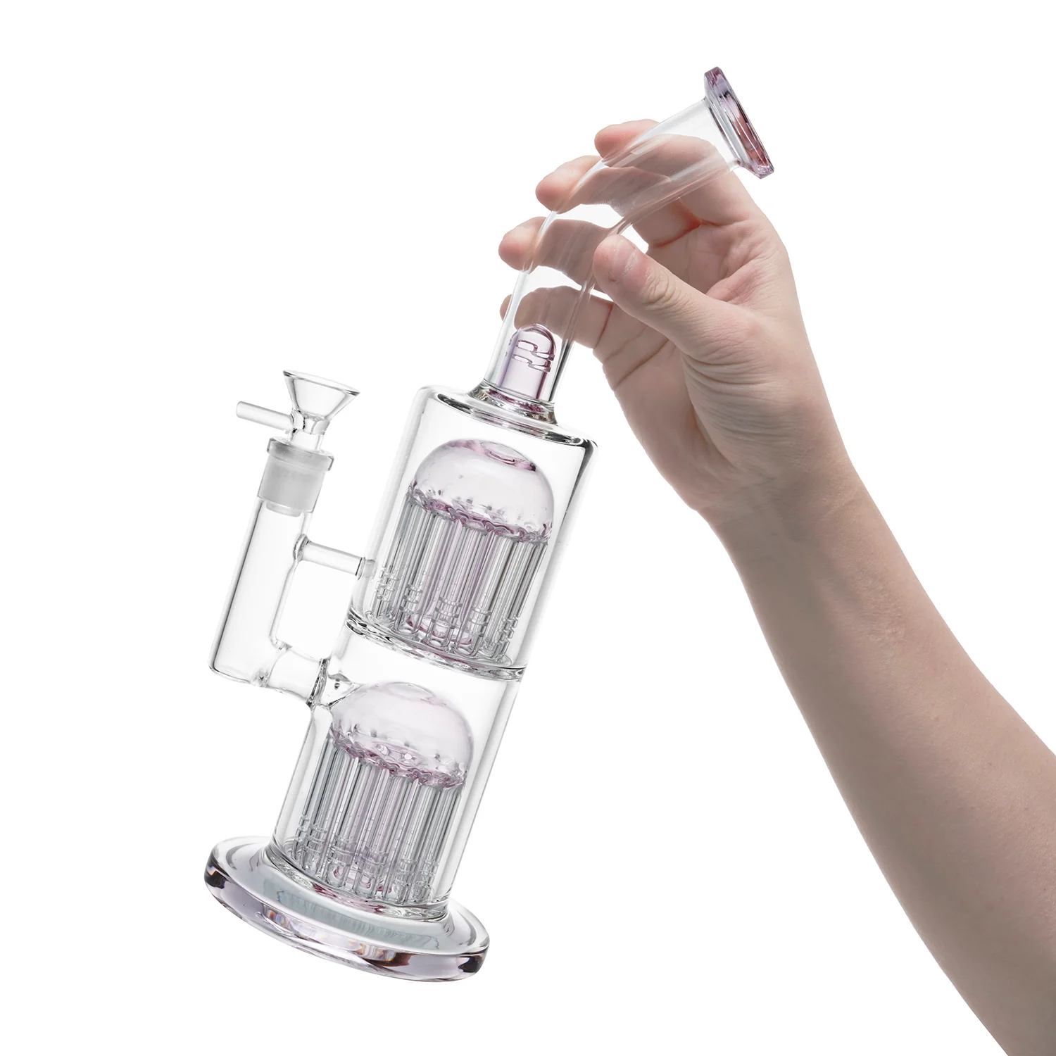 Glass Bong with Double Tree Perc | 11 inch - RORA