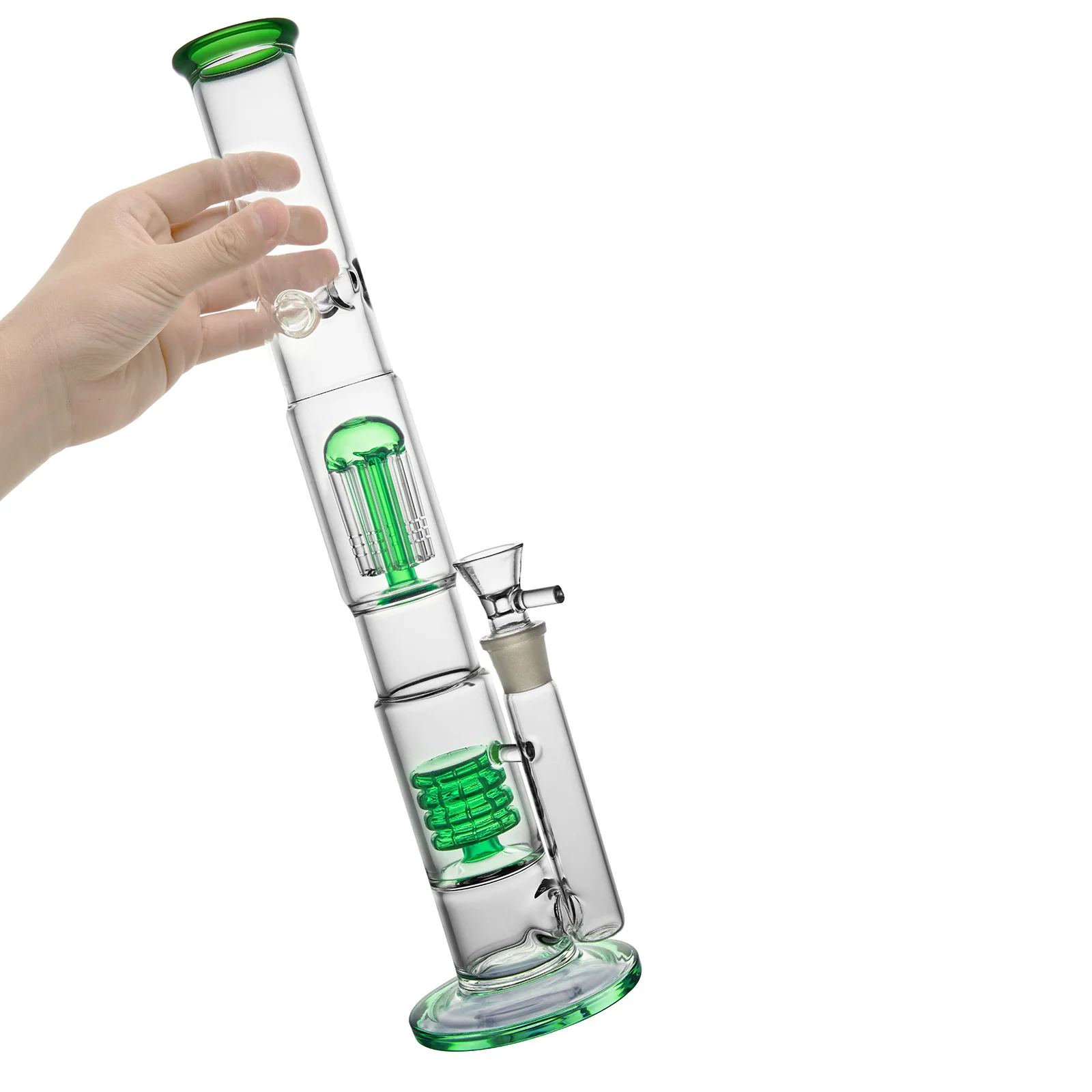 Green Big Birdcage Glass Bong | 18mm 17inch - RORA