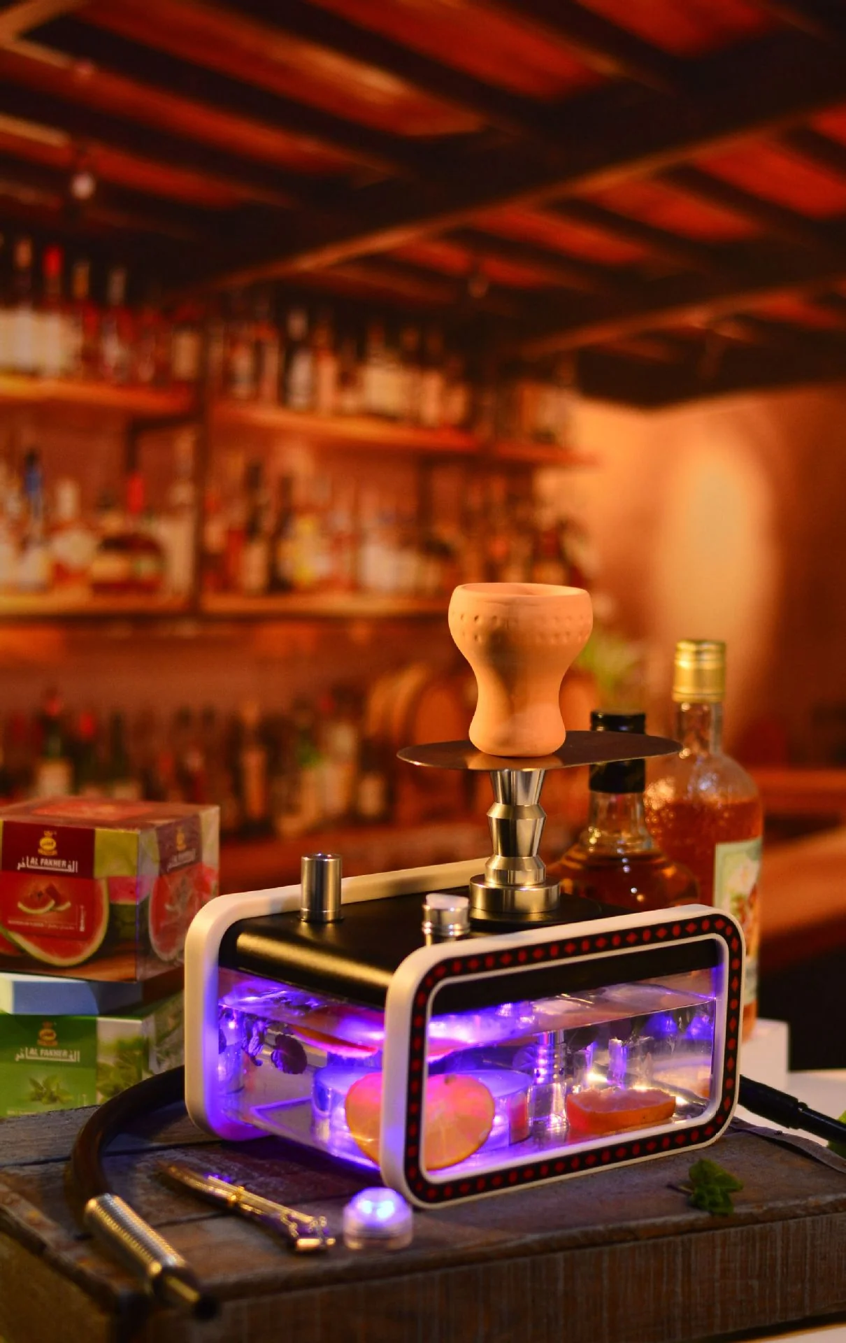 Arabic hookah New acrylic hookah set single tube - RORA