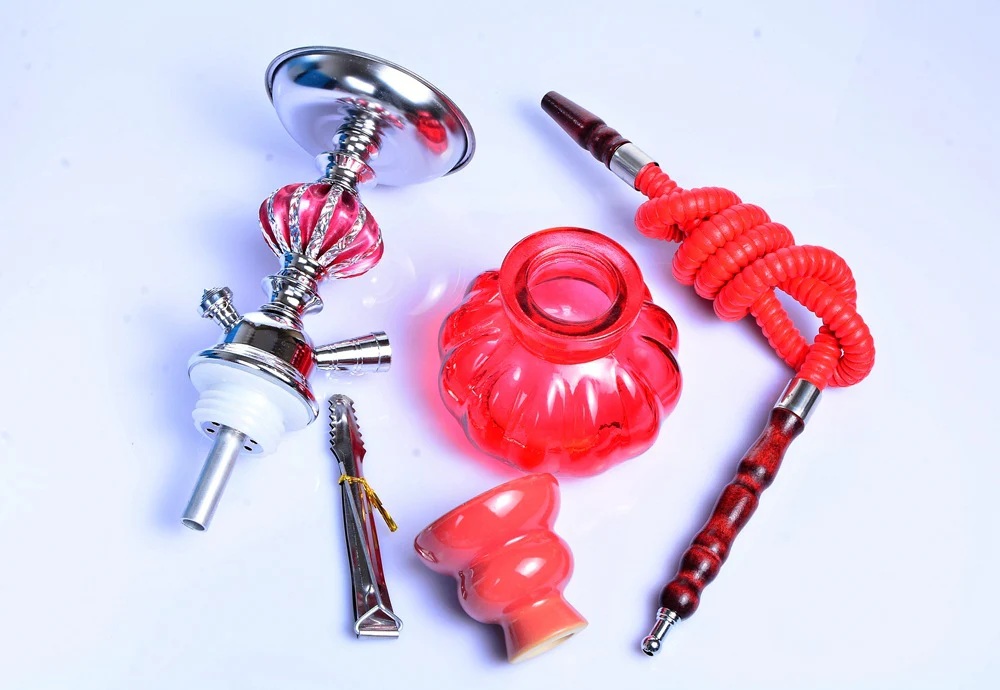 Arabic shisha single pipe shisha small glass pot / 28cm high - RORA