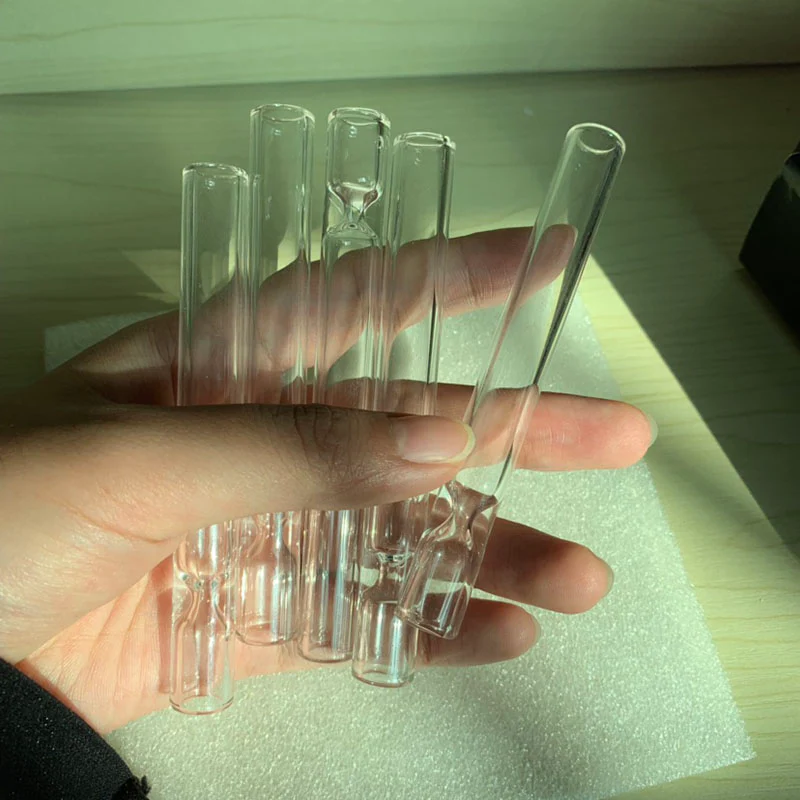 4″ Glass Pipe Water Bong Glass Straw Tube Filter Pipes Glass Filter