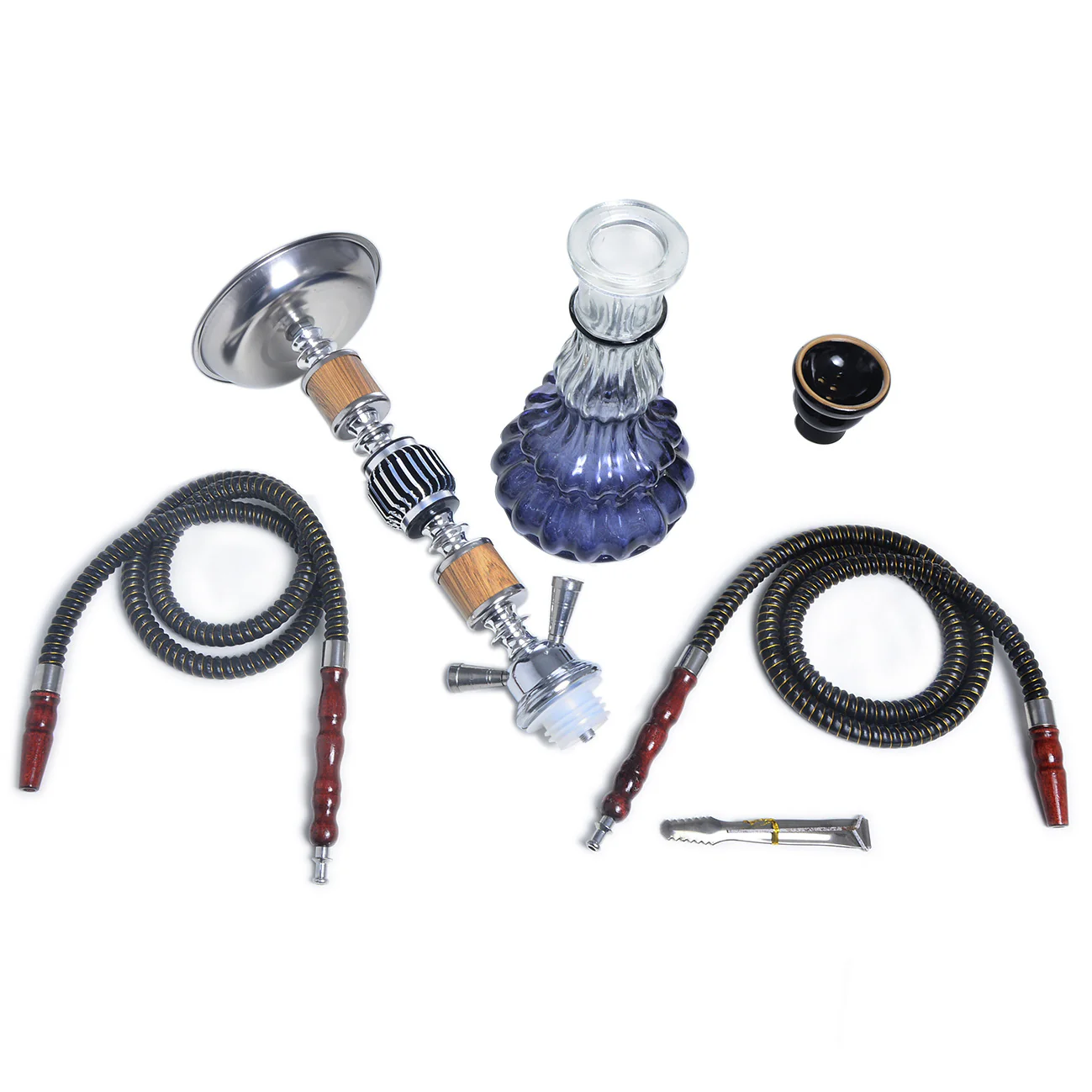 Arabian double barrel hookah set glass hookah - RORA