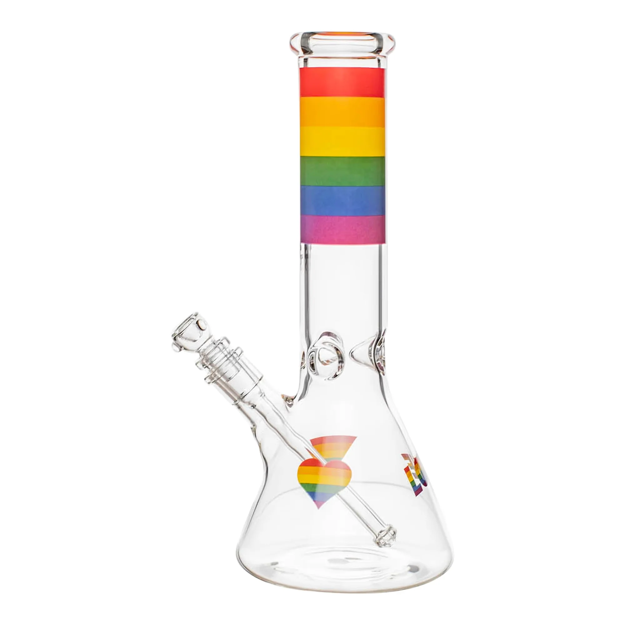 Rainbow Glass Beaker Bong | 12 inch - RORA