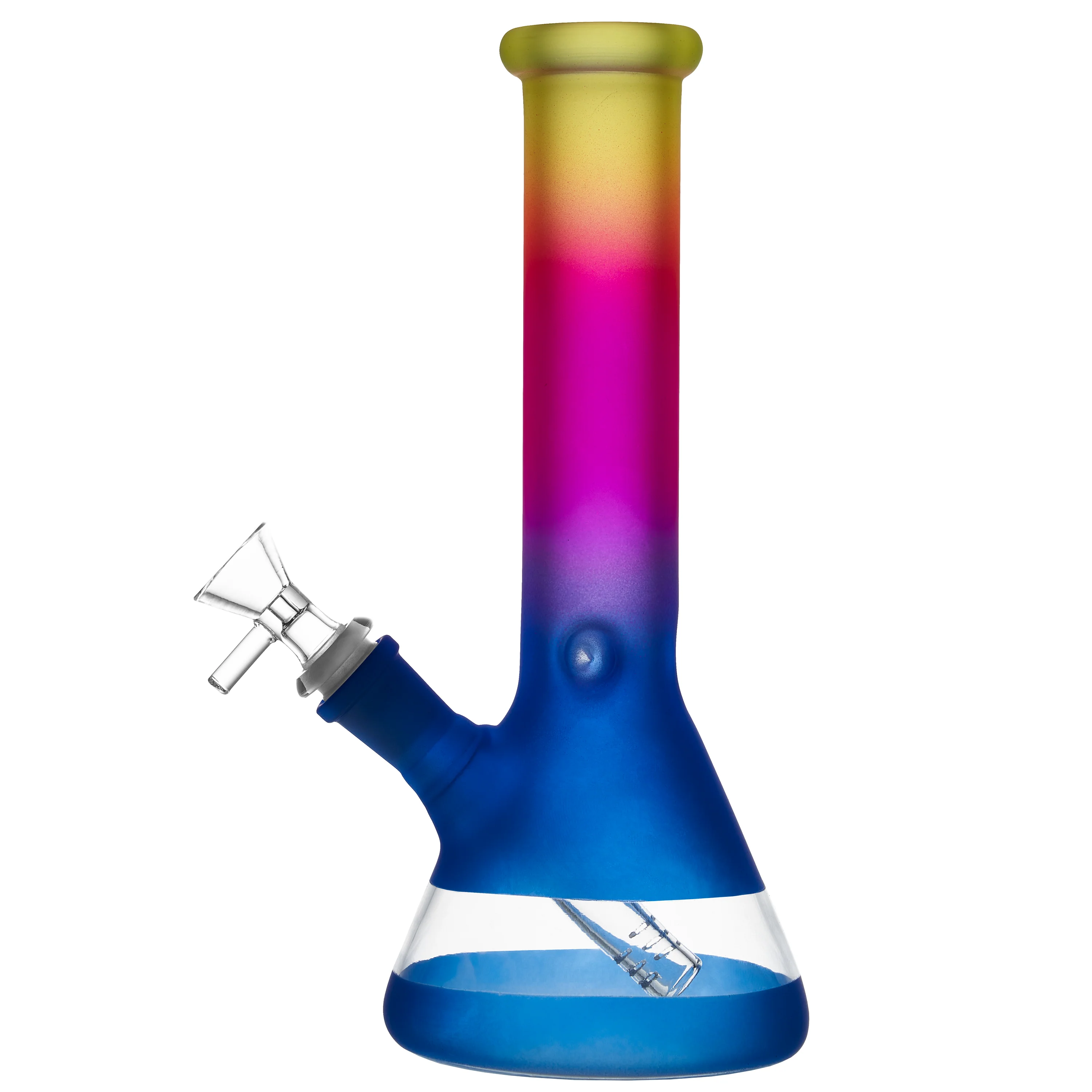 Frosted Rainbow Glass Bong | 10inch - RORA
