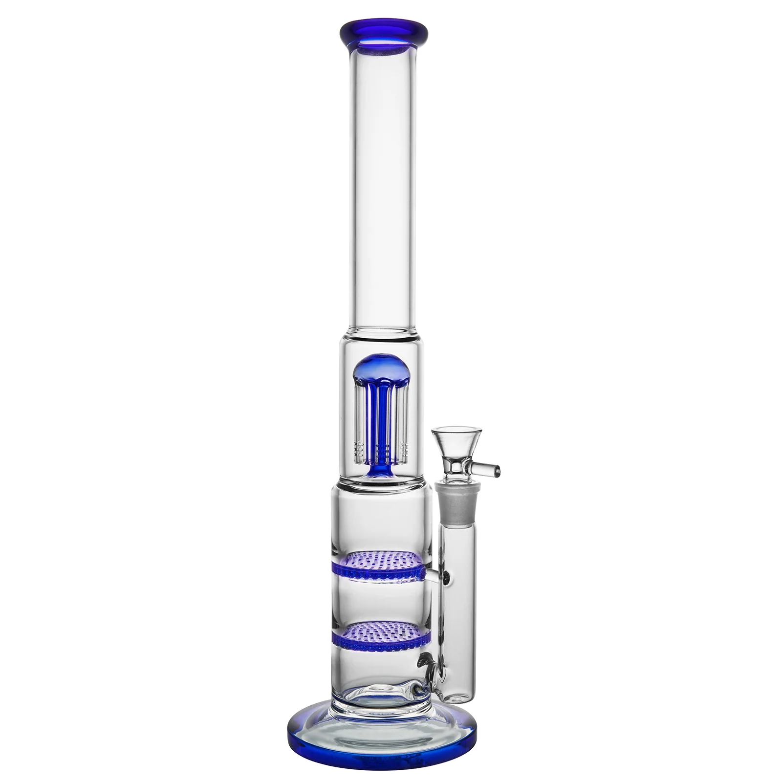 Blue Heavy Bubbler Glass Bong | 18mm16inch - RORA