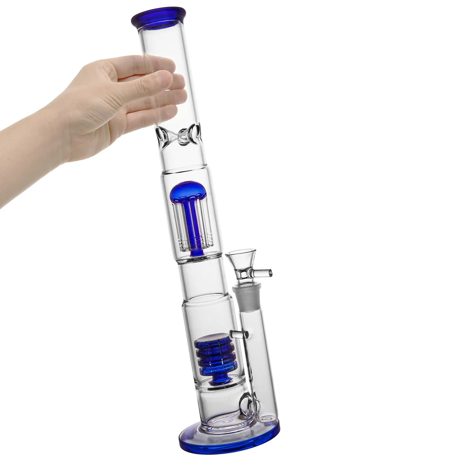 Blue Big Birdcage Glass Bong | 18mm 17inch - RORA
