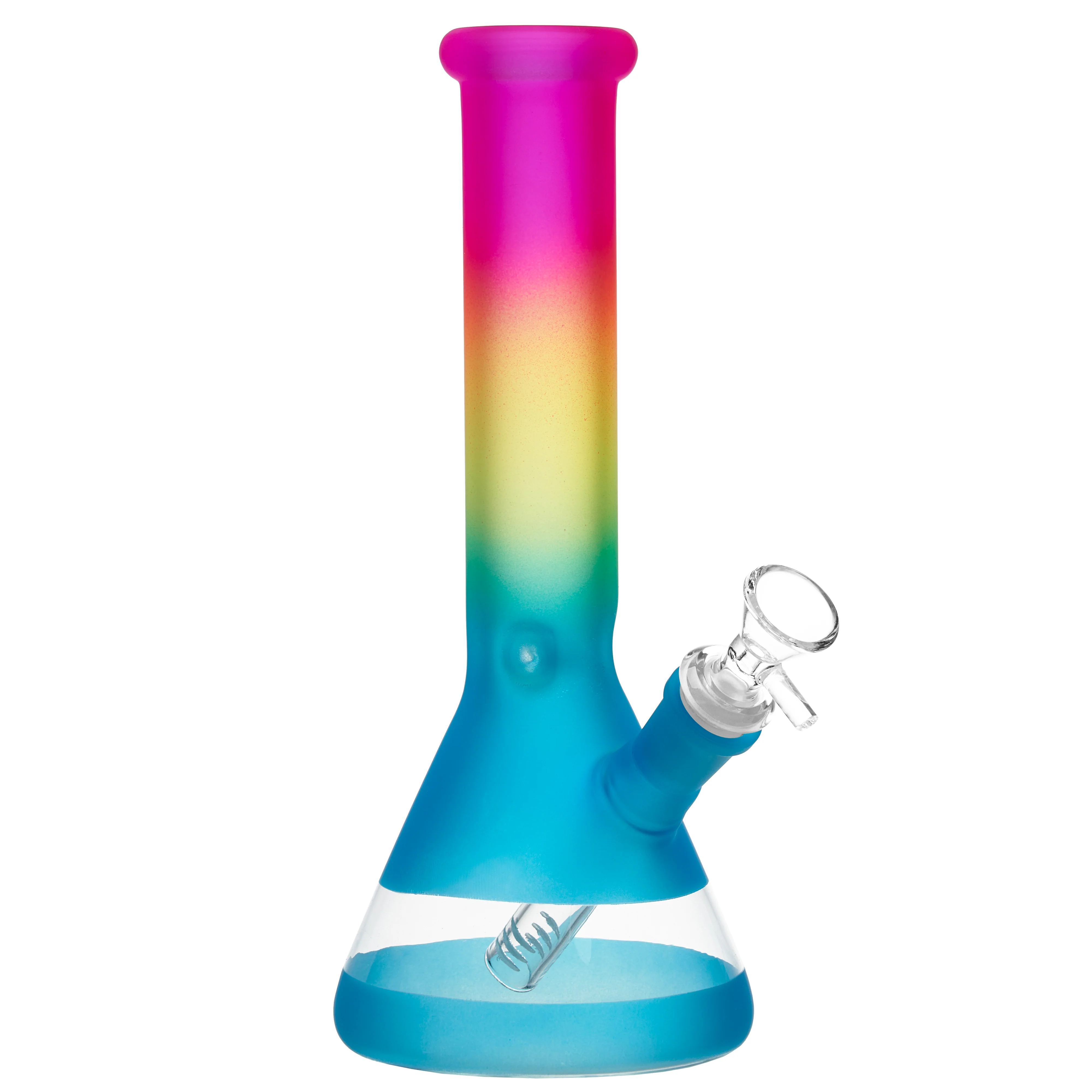 Frosted Rainbow Glass Bong | 10inch - RORA