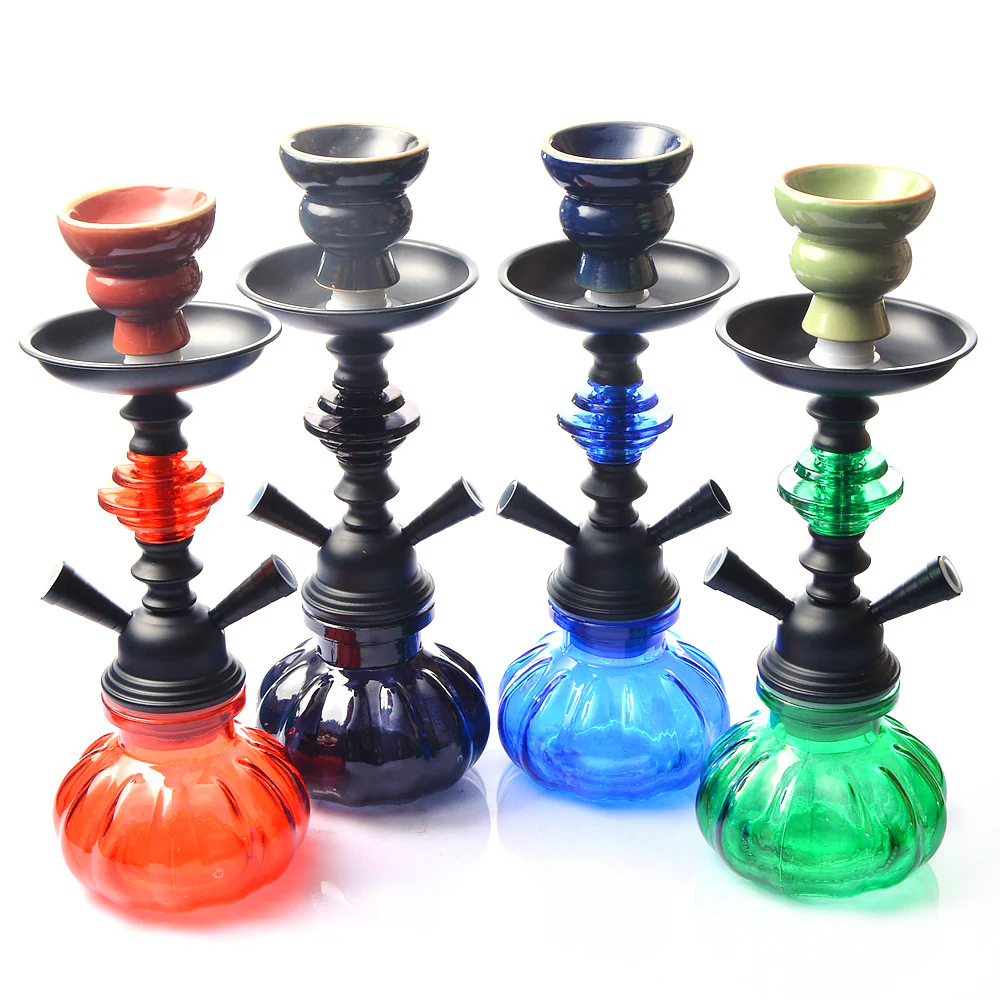 Hookah Arabian hookah glass small double-tube tobacco bottle - RORA