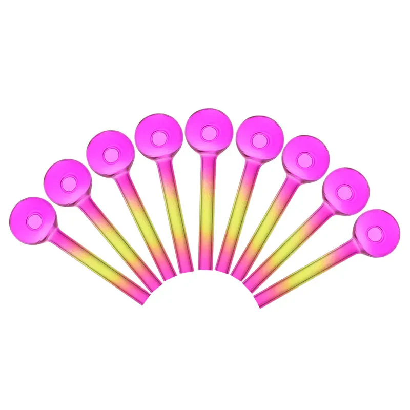 4In Colorful Glass Pipe Sweet Puff Oil Burner Pipe glass bong beaker bubbler