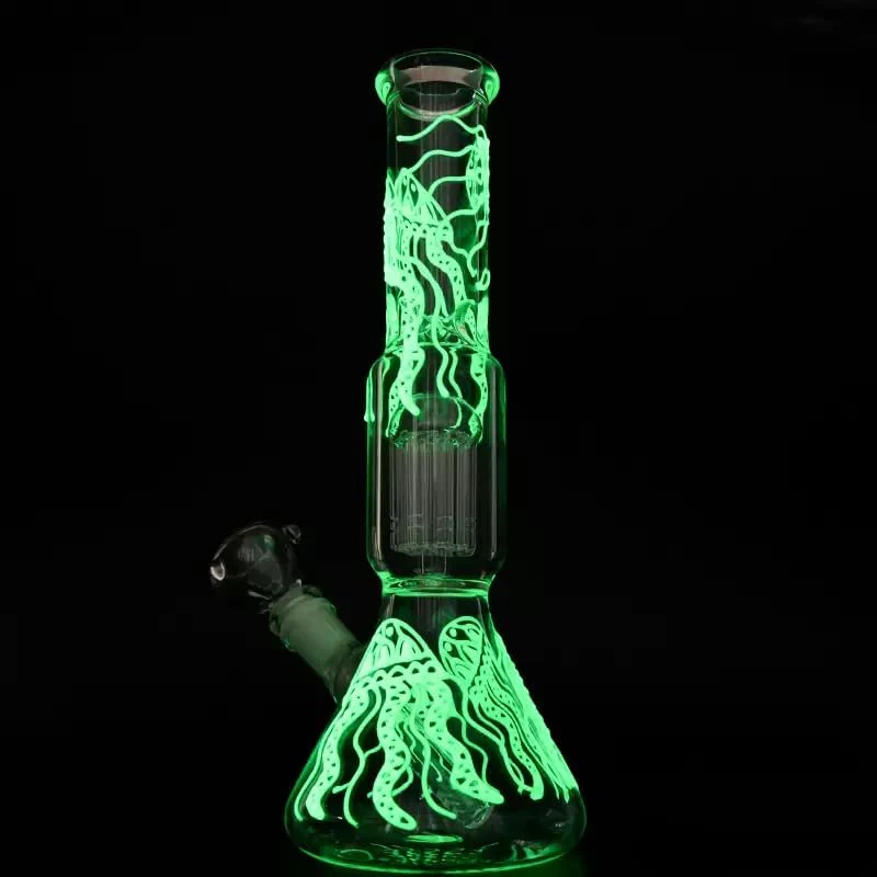 Glowing Beaker Glass Bong | 11