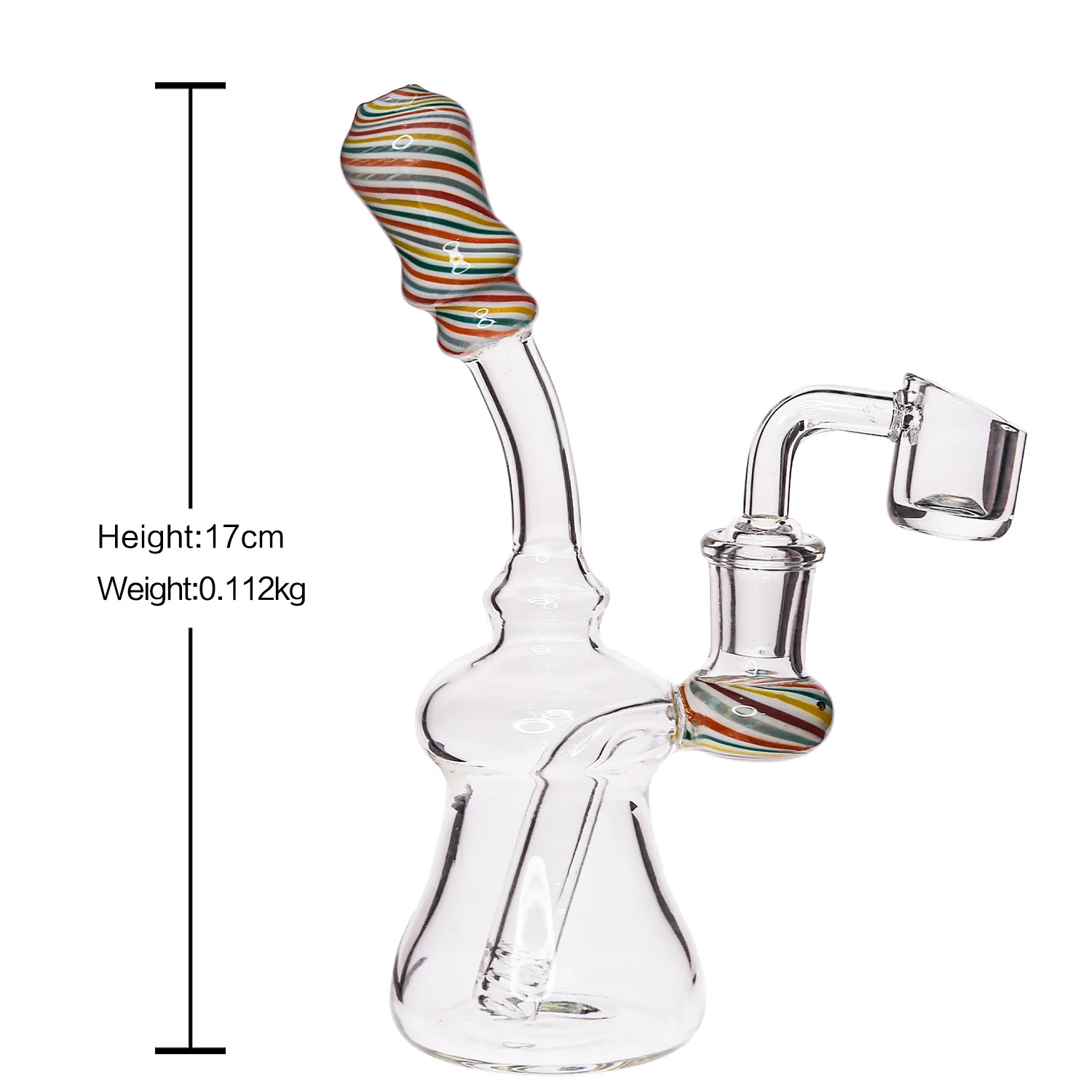Recycler Glass Bongs | 14.5mm 6.7inch - RORA