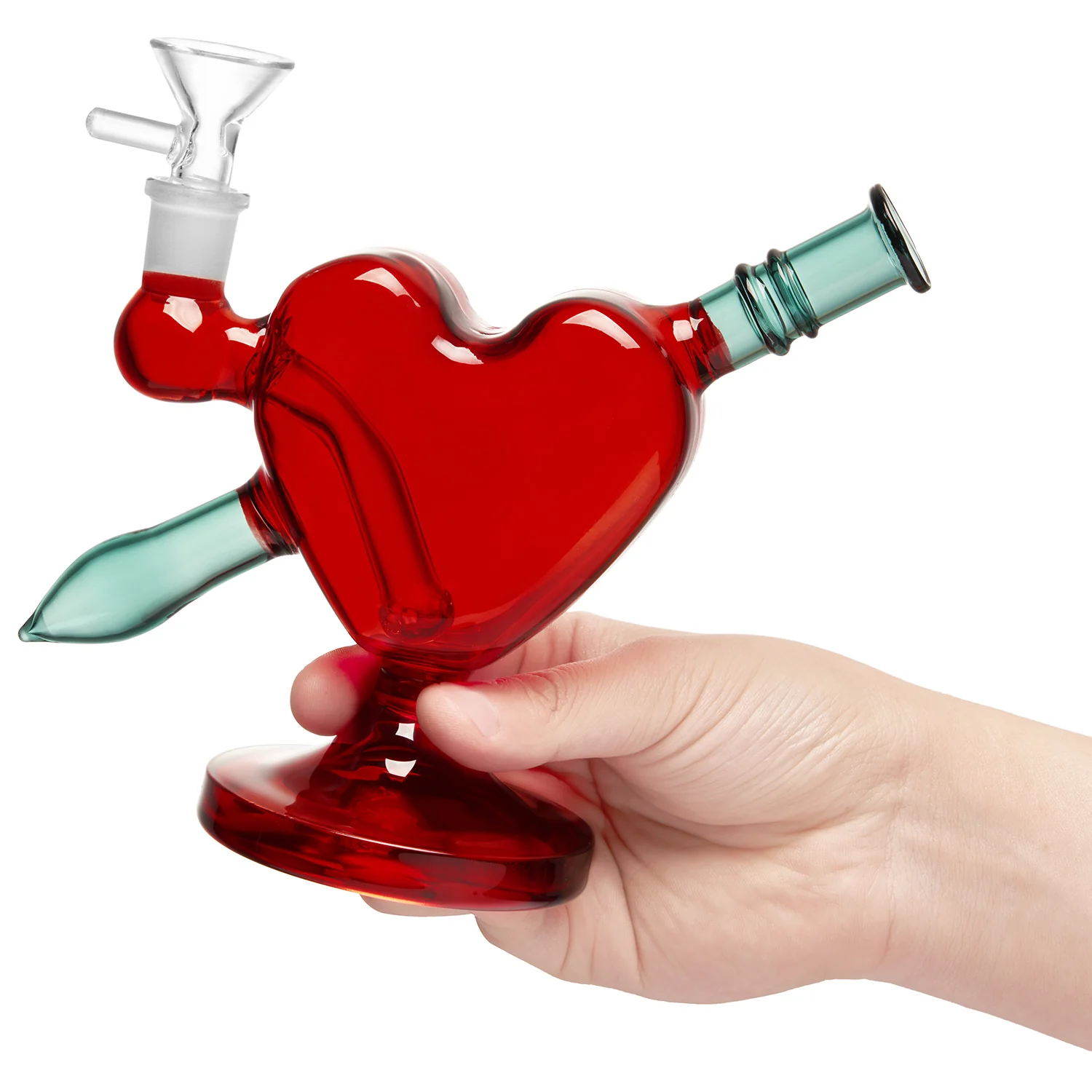 Heart and Arrow Glass Bong | 5 Inch - RORA