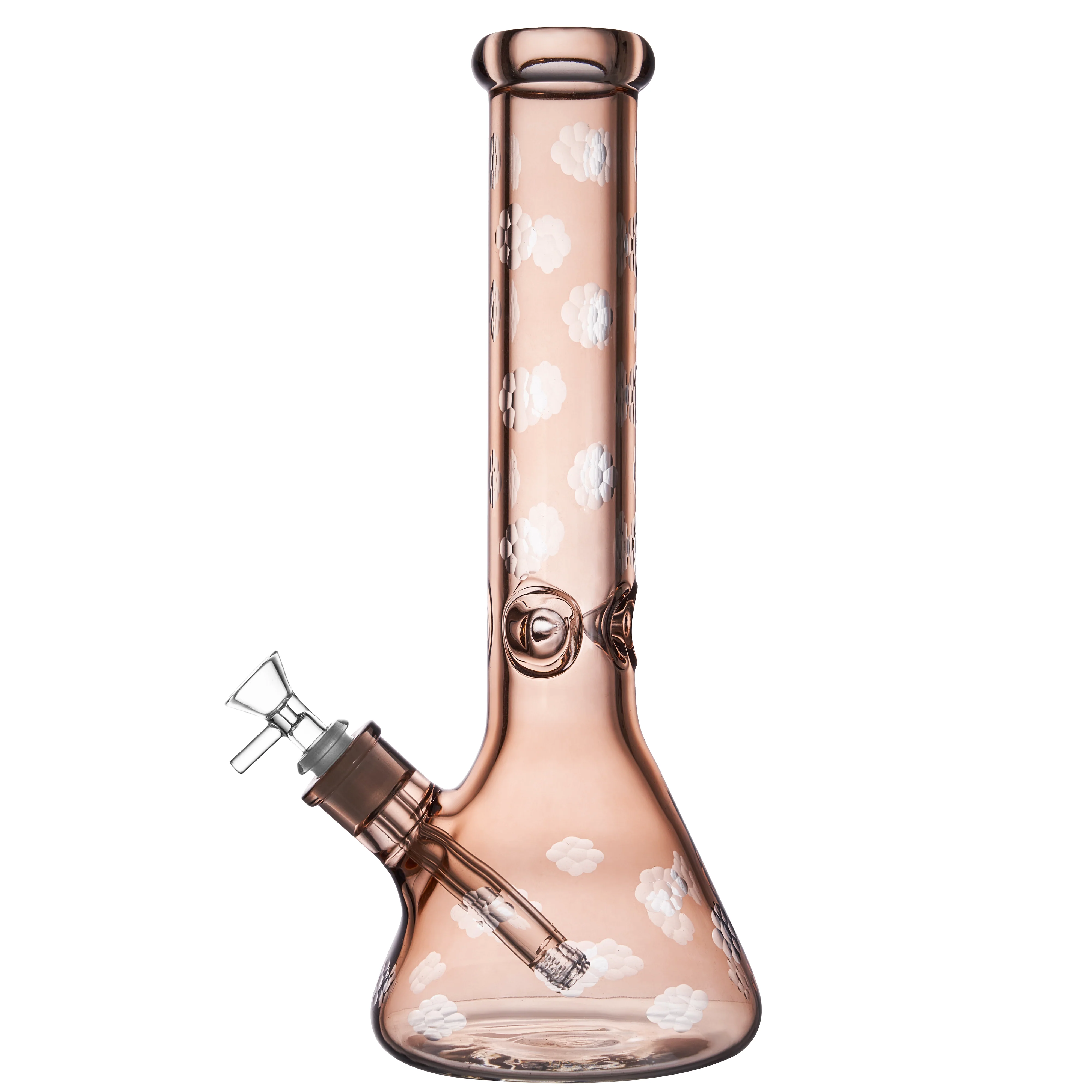 Everlasting Snowflakes Glass Bong 7mm Thick | 13.8 inch - RORA