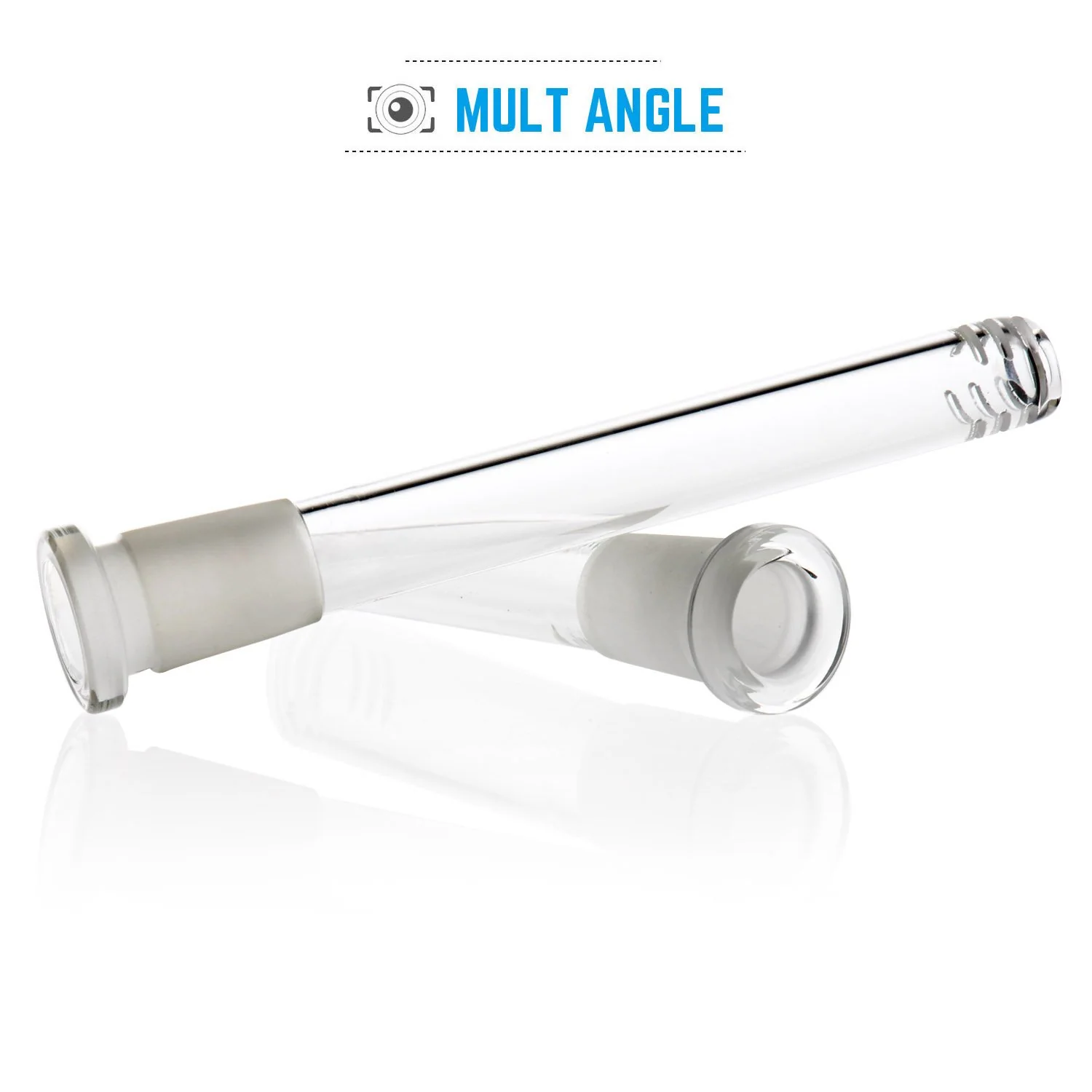 2pcs Glass Bong Smoking Pipe 14.5mm Accessories Bubbler - RORA