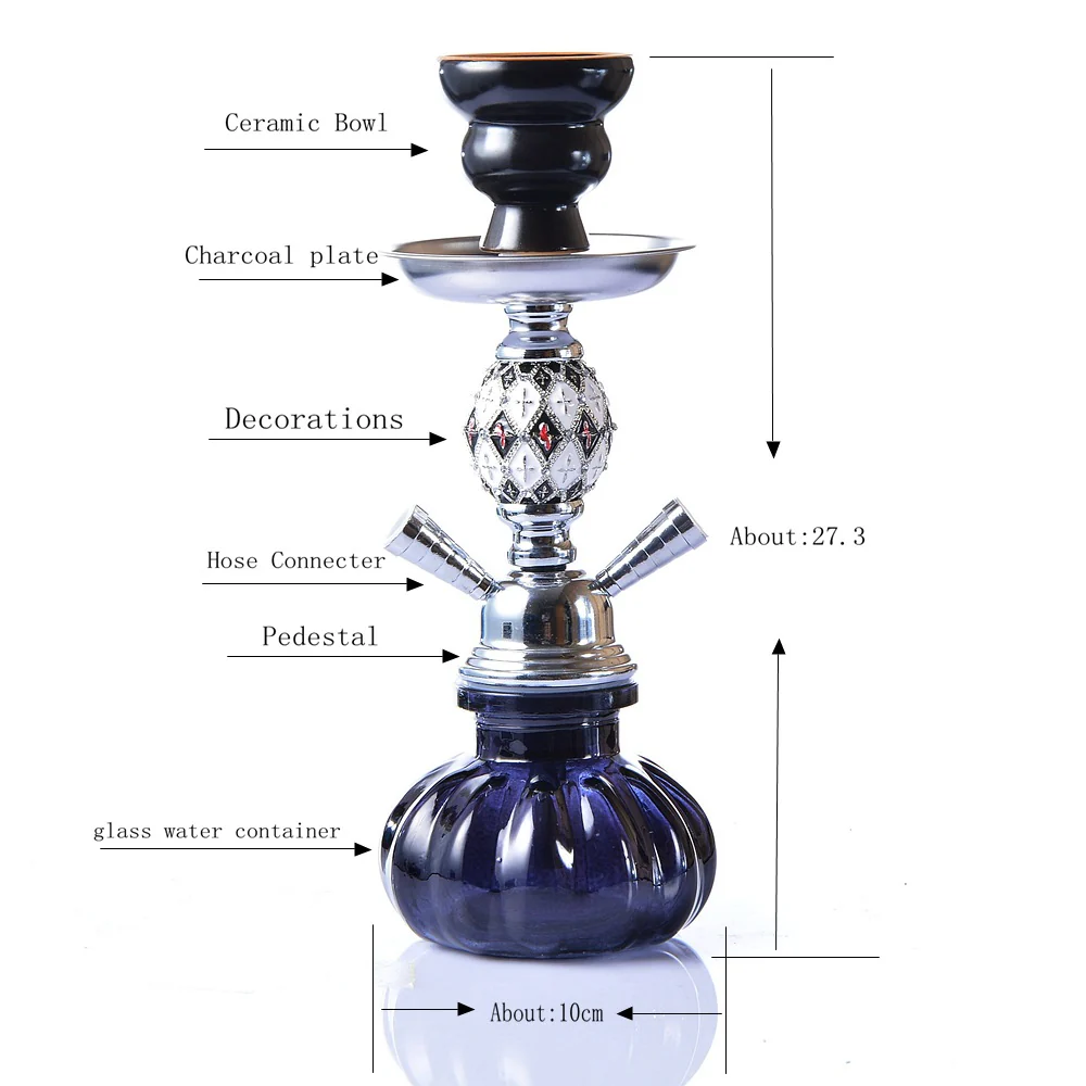 RORA Arabic hookah set  hookah shisha/27.3cm - RORA