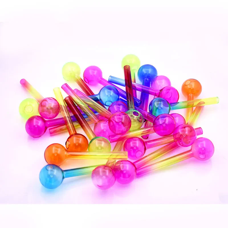 4In Colorful Glass Pipe Sweet Puff Oil Burner Pipe glass bong beaker bubbler