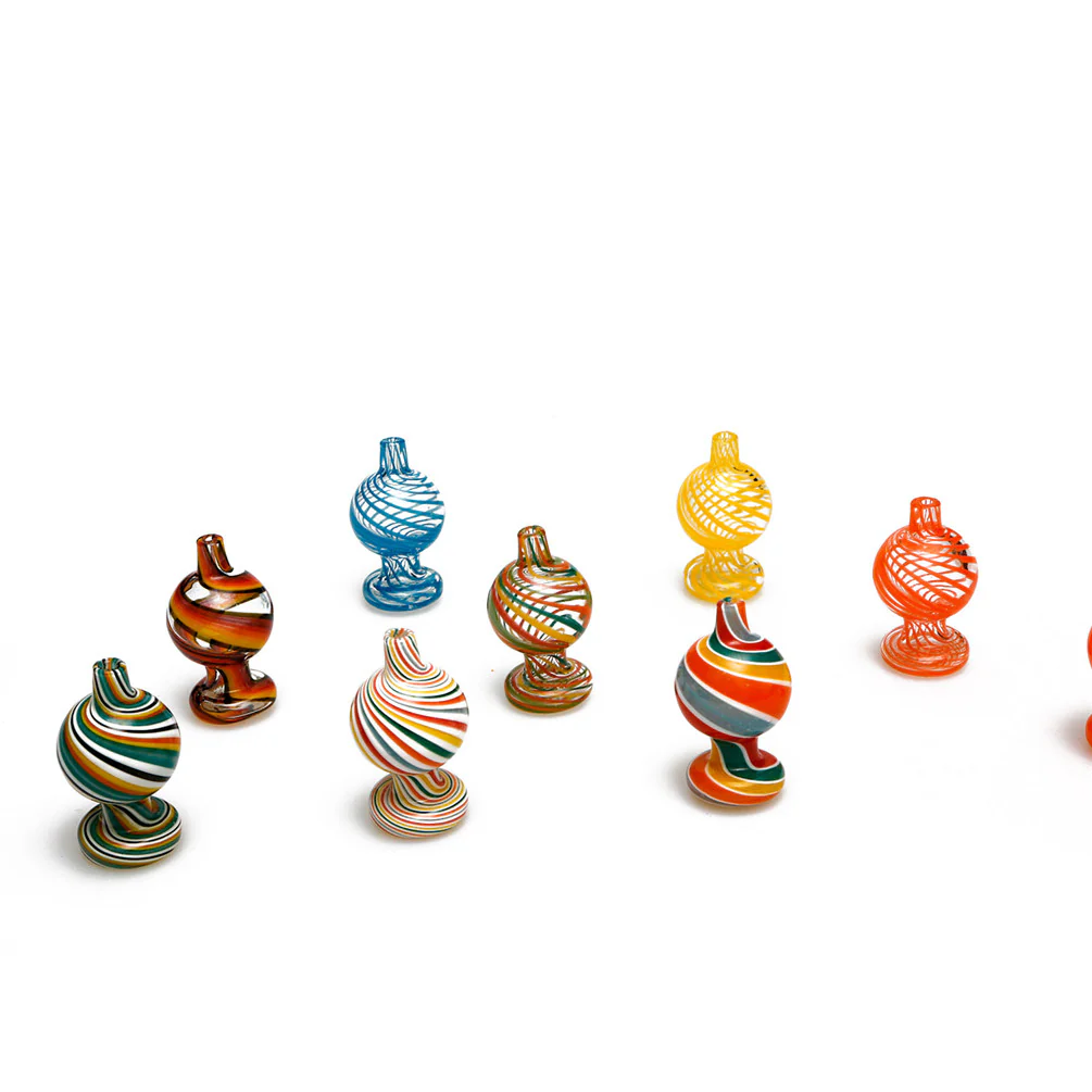 2PCS Glass Bubbler Carb Cap OD 26mm Glass Caps Ball - RORA