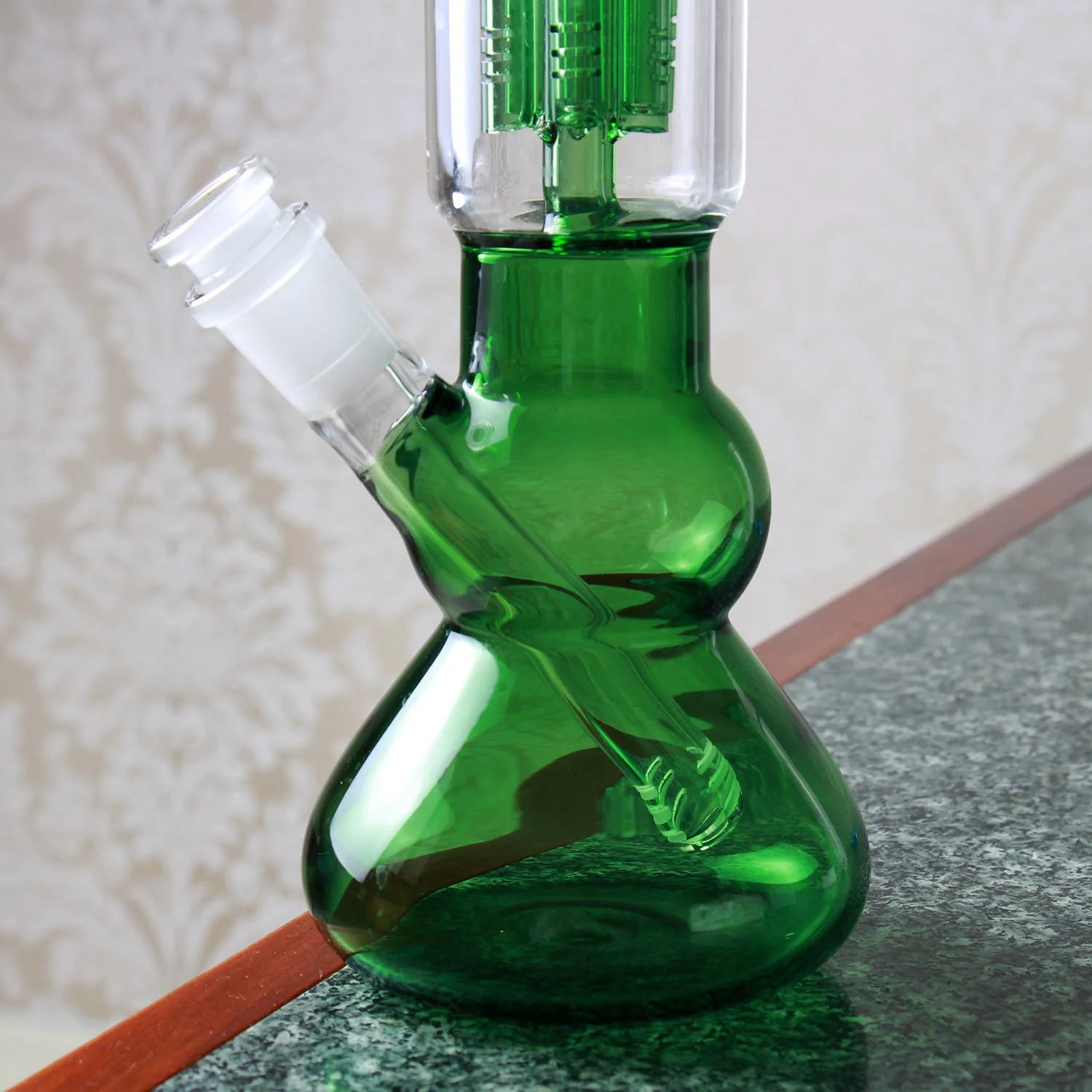 2pcs Glass Bong Smoking Pipe 14.5mm Accessories Bubbler - RORA