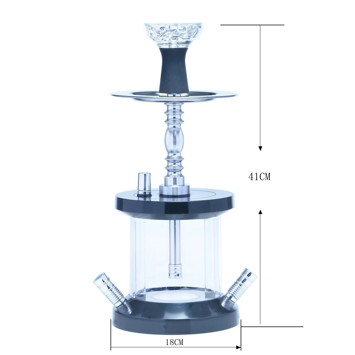 New hookah factory acrylic double tube large hookah plastic hookha shisha - RORA