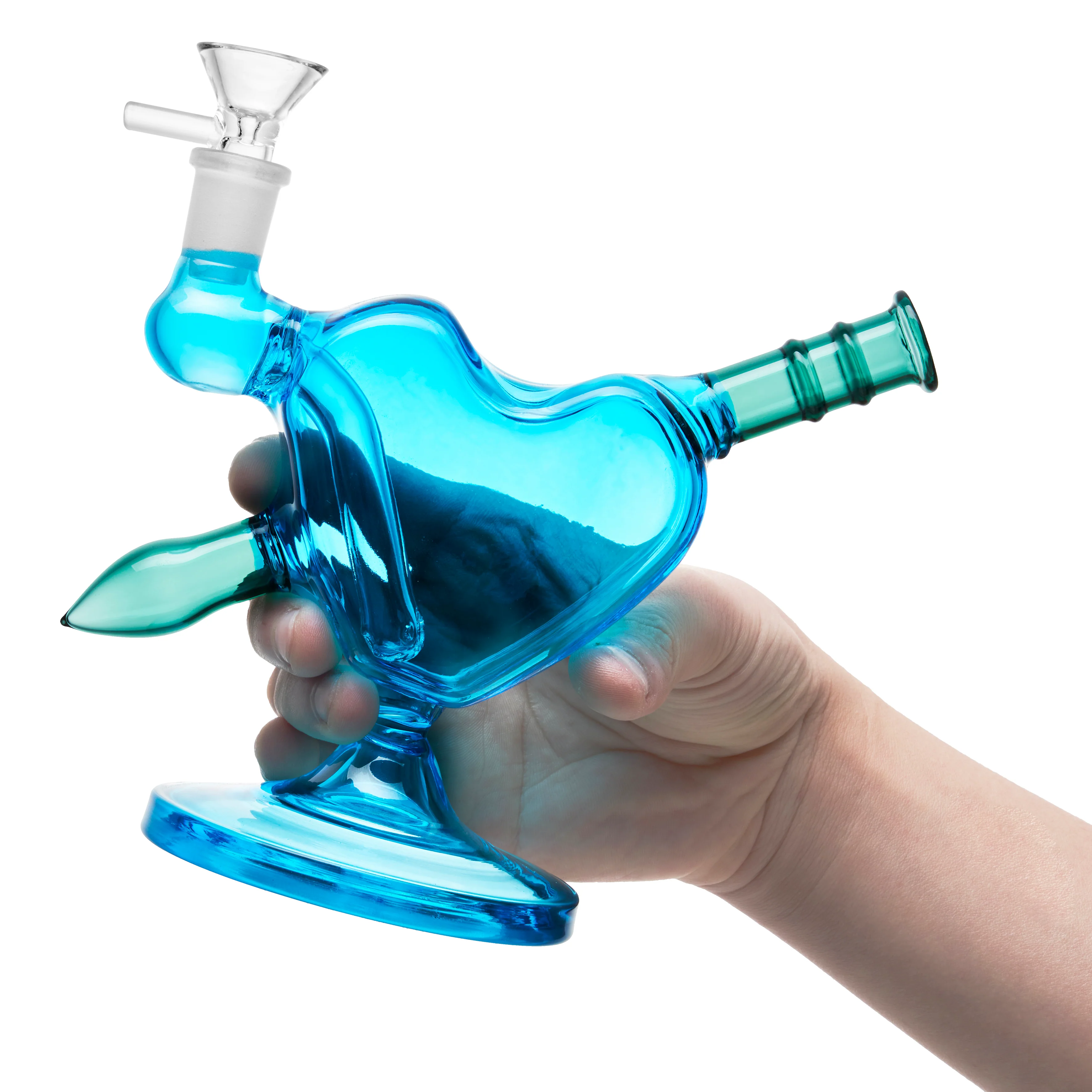 Heart and Arrow Glass Bong | 5 Inch - RORA