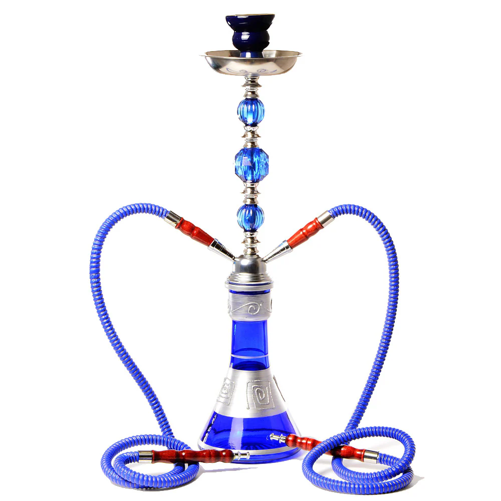 Double tube hookah set Arabic glass hookah kettle / 53cm high - RORA