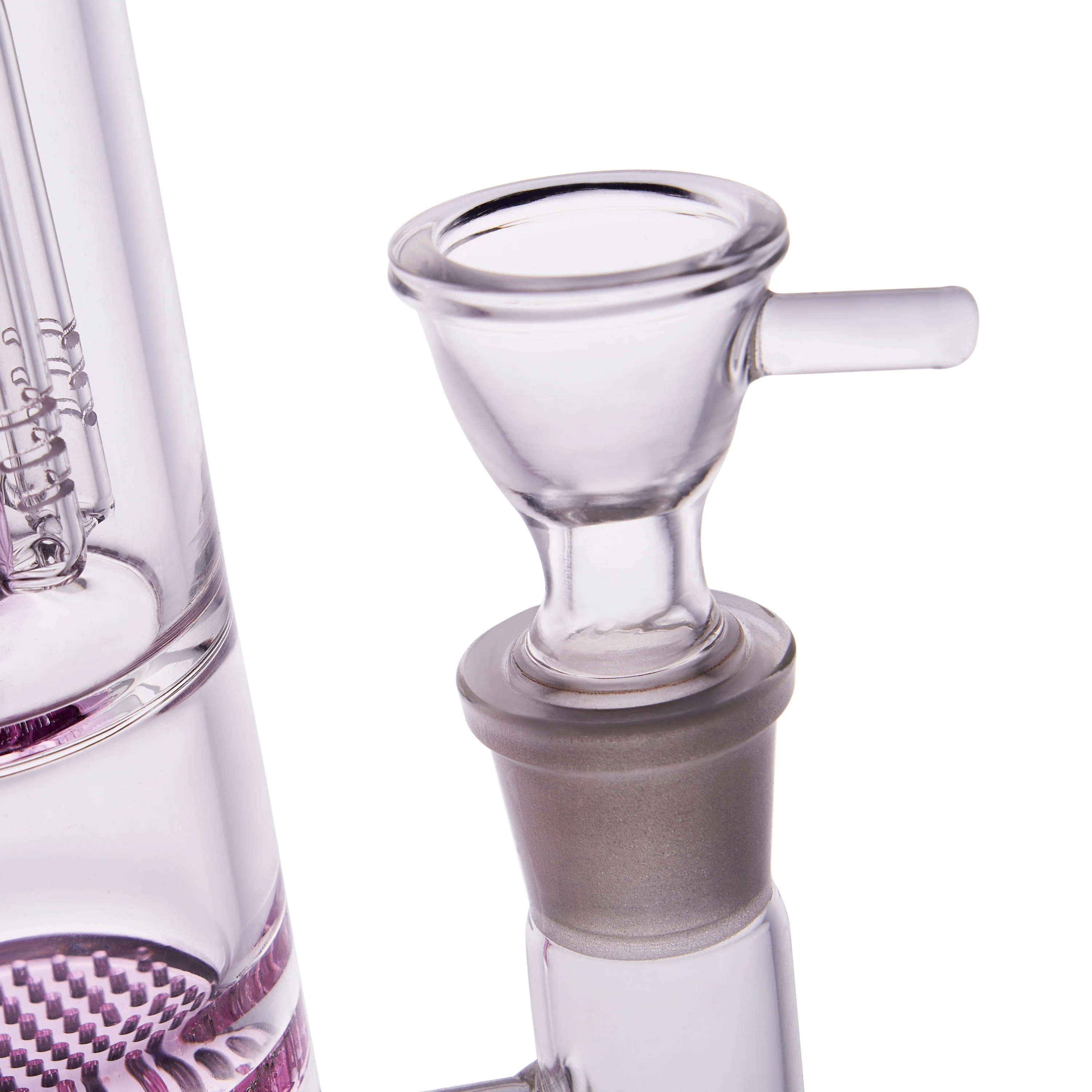 Pink Big Honeycomb Glass Bongs | 18mm 16.5inch - RORA