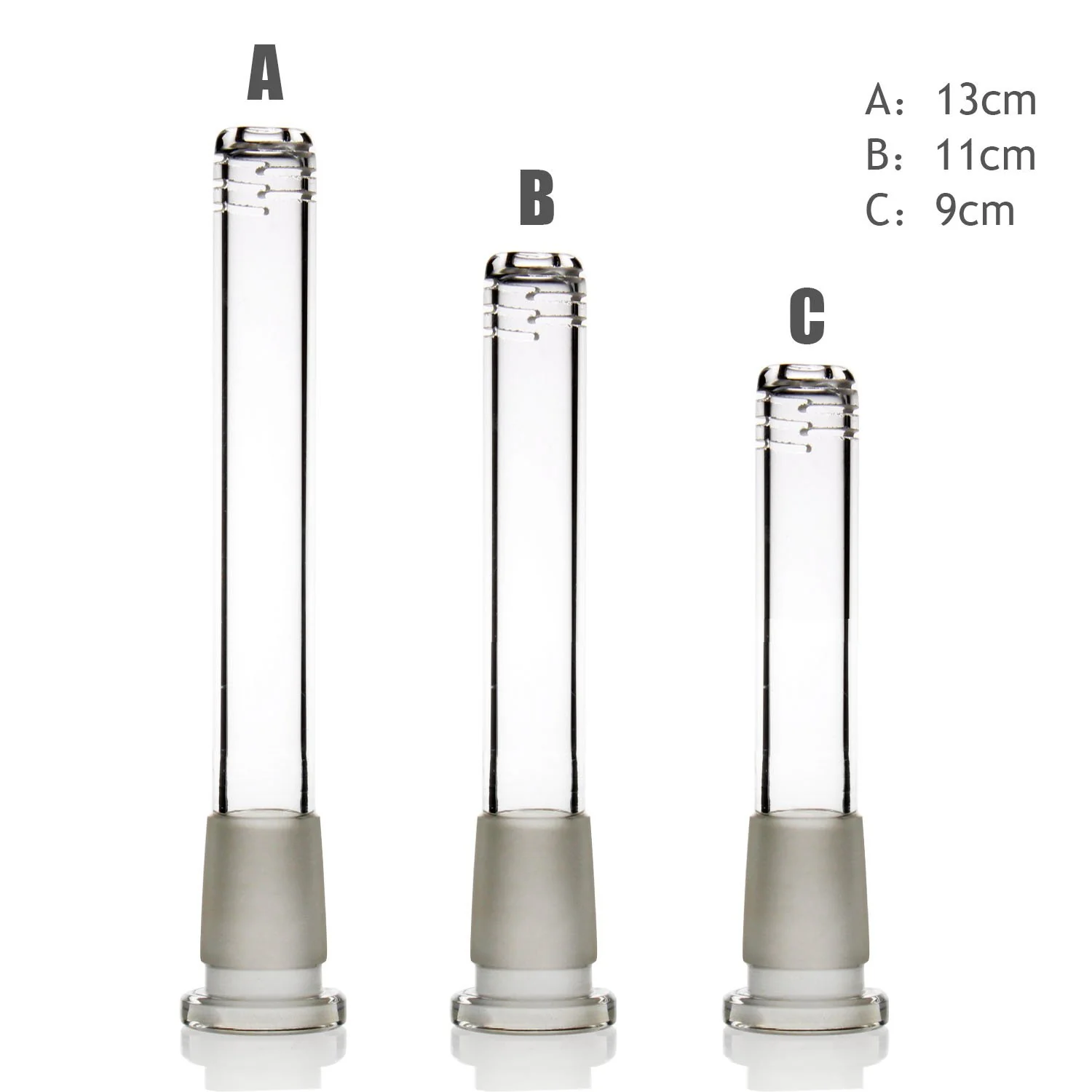 2pcs Glass Bong Smoking Pipe 14.5mm Accessories Bubbler - RORA
