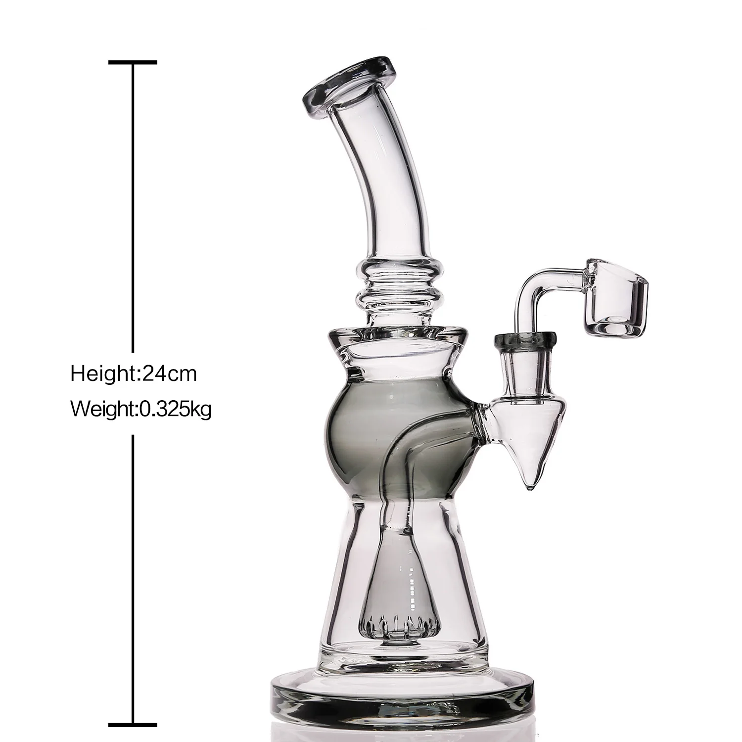 Straight Handmade Glass Bongs | 14.5mm 9.4inch - RORA