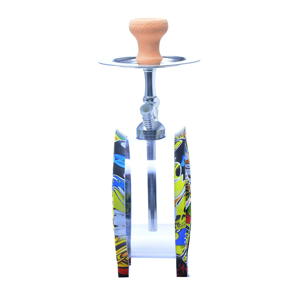 Arabic hookah Double-tube large hookah acrylic wheel hookah - RORA