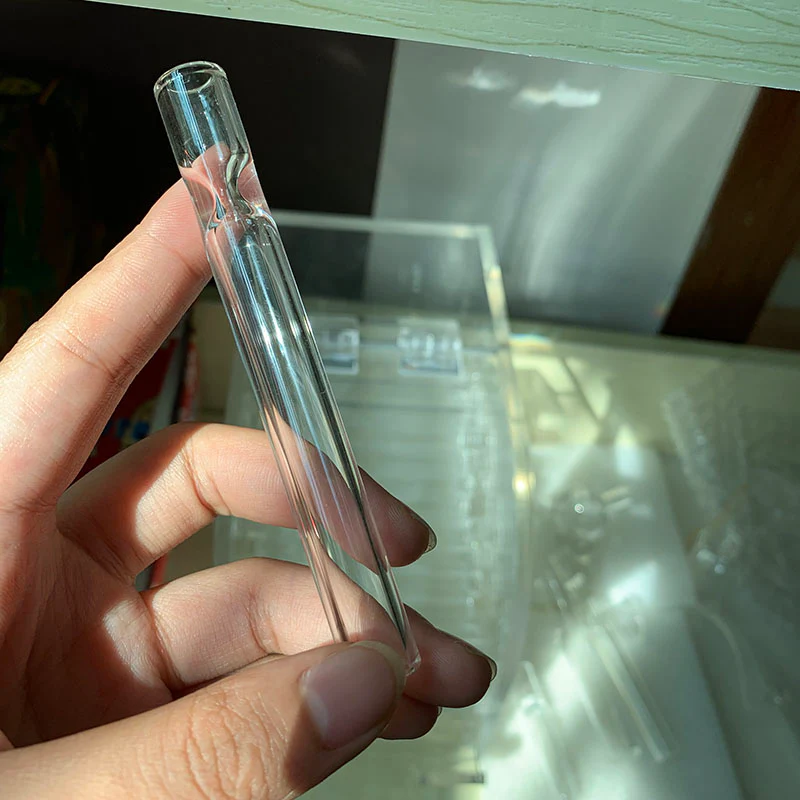 4″ Glass Pipe Water Bong Glass Straw Tube Filter Pipes Glass Filter