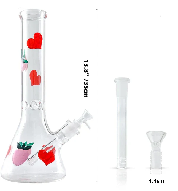 Handmade Glass Bong | 13.8in - RORA