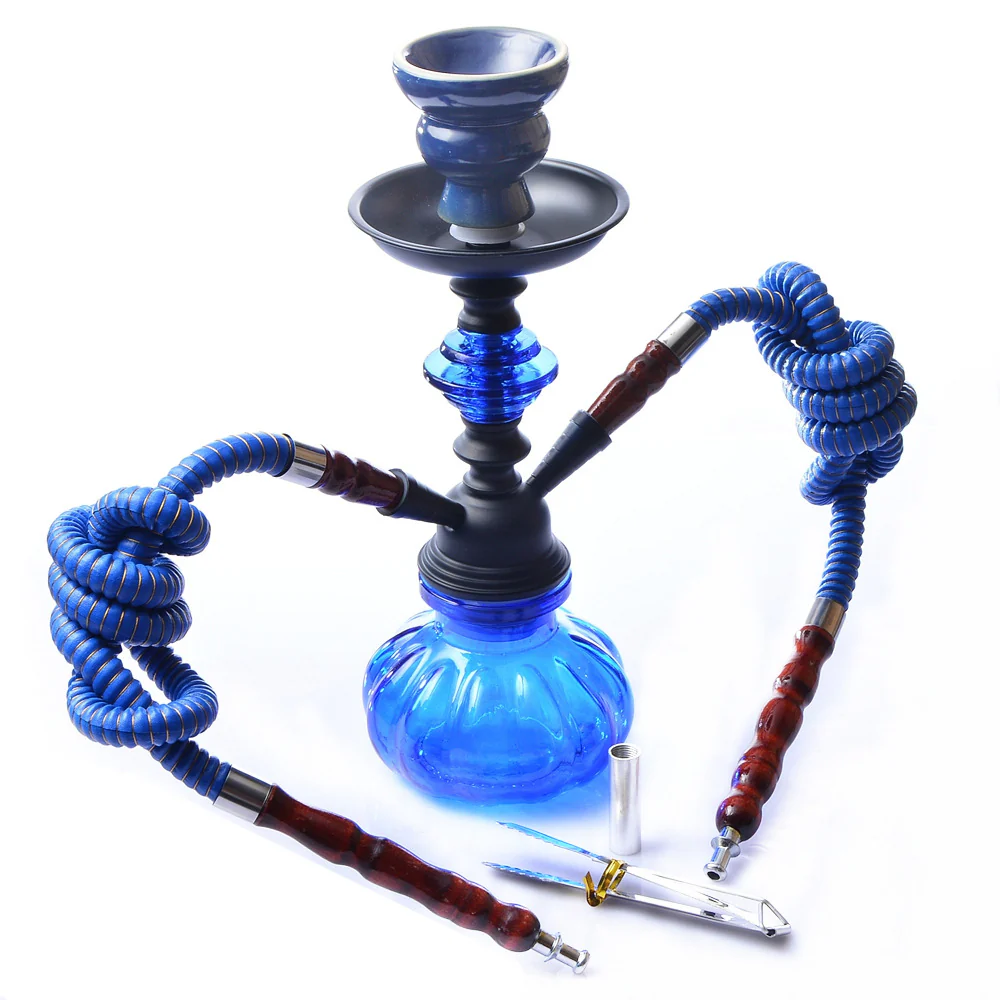 Hookah Arabian hookah glass small double-tube tobacco bottle - RORA