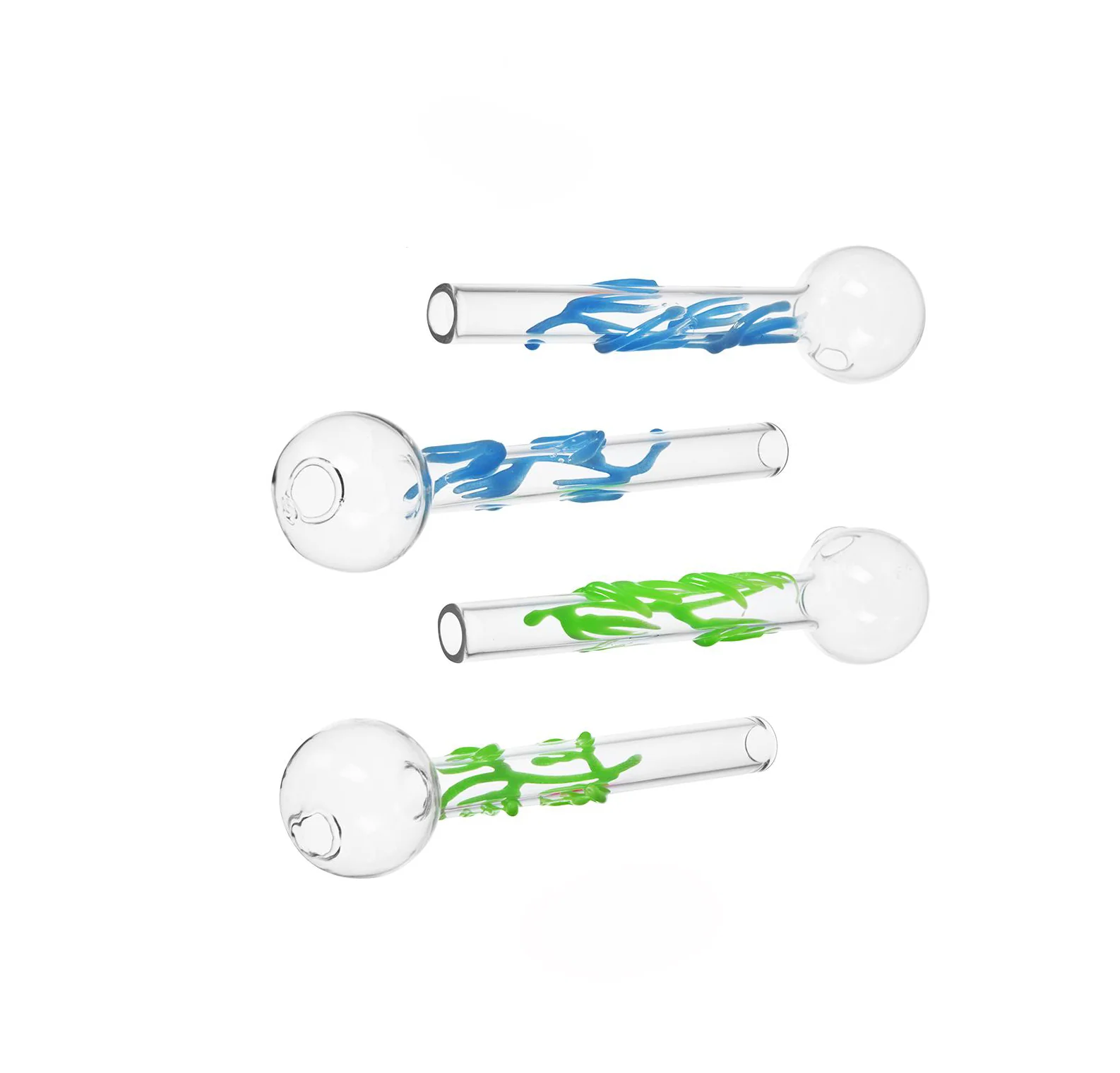 20pcs Sweet Puff Small Glass Pipes | 10cm - RORA