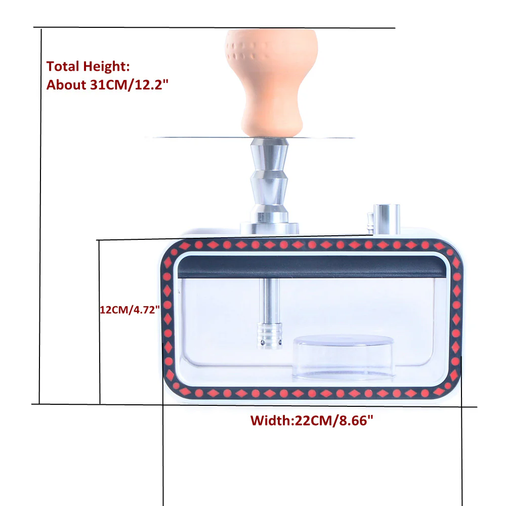 Arabic hookah New acrylic hookah set single tube - RORA