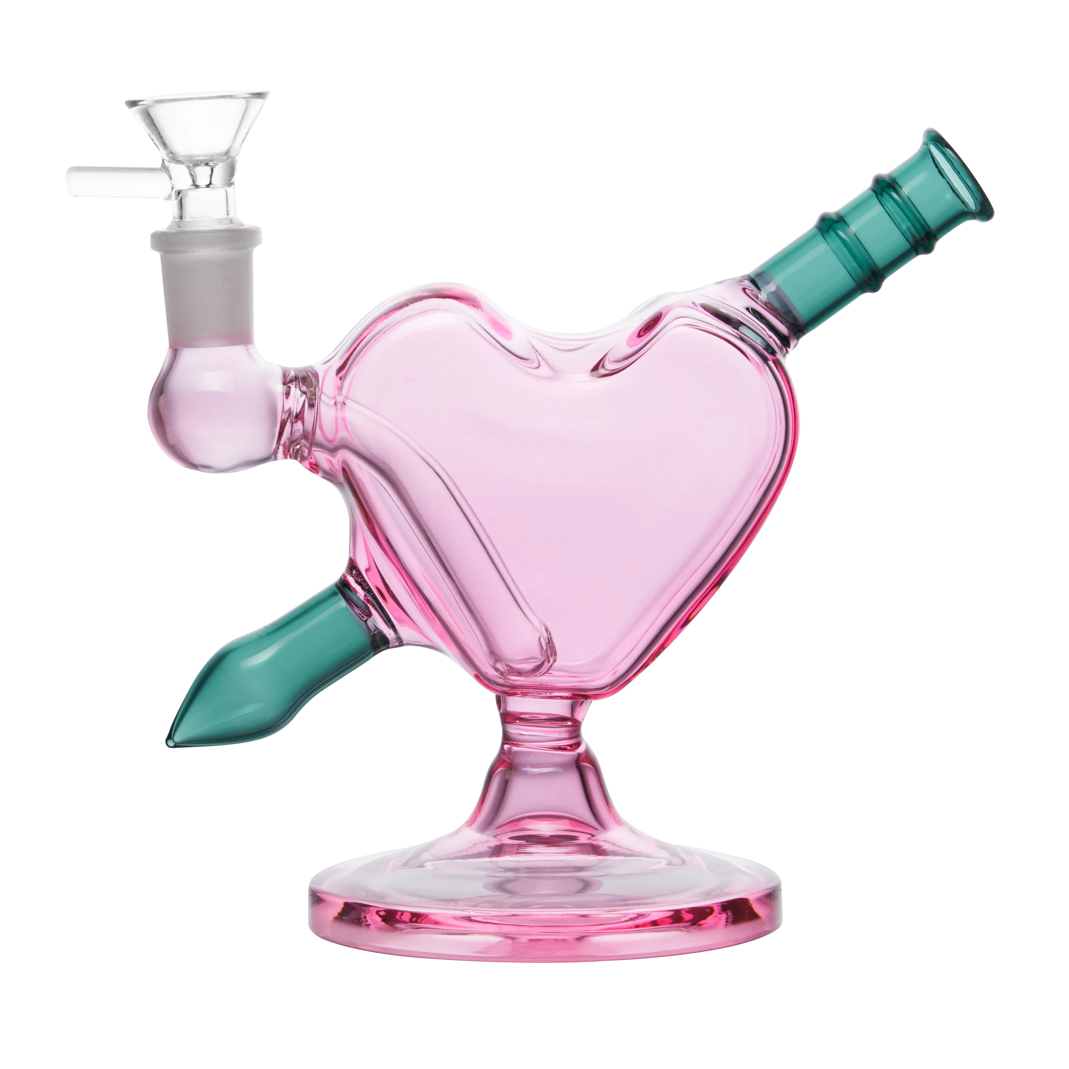 Heart and Arrow Glass Bong | 5 Inch - RORA