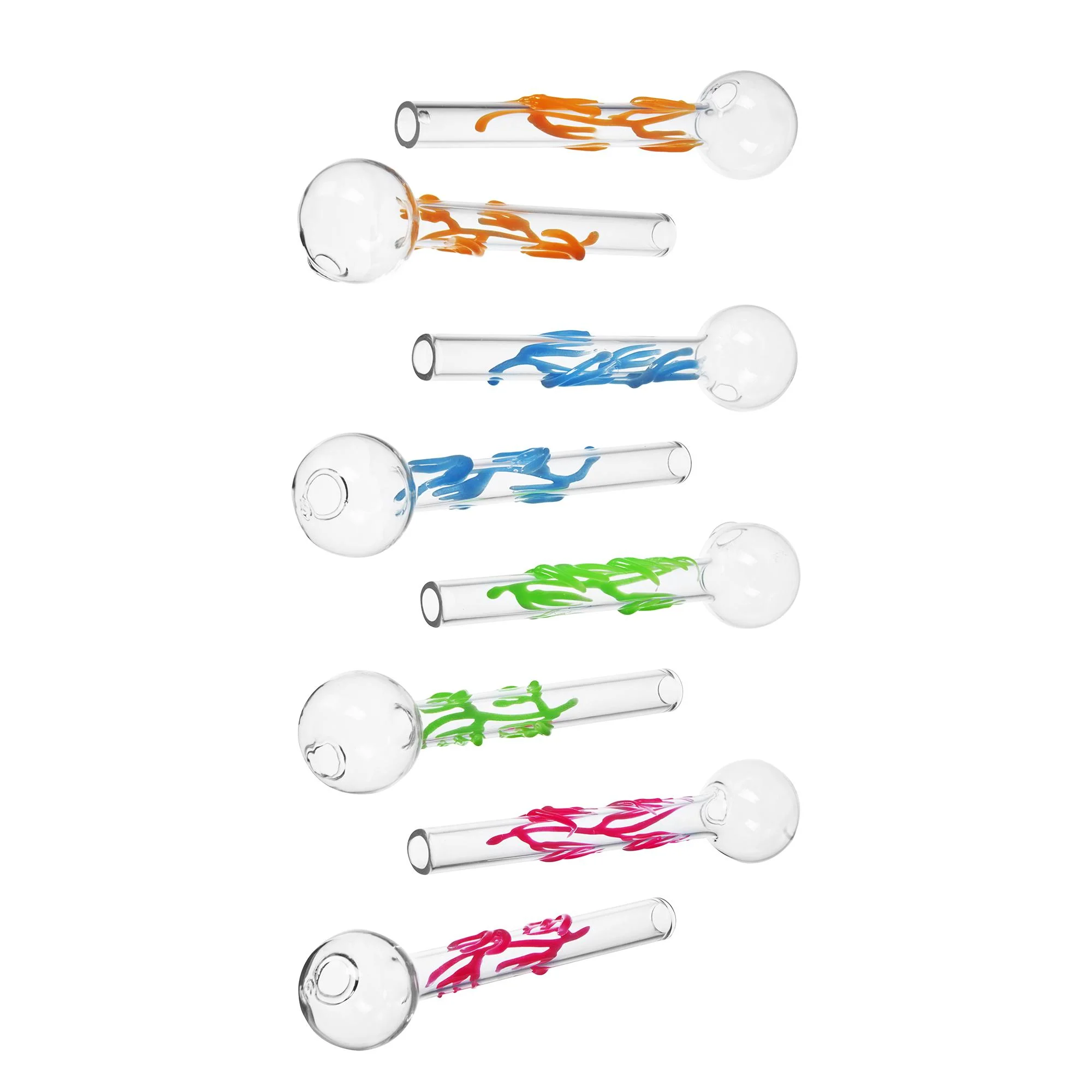 5pcs / 10pcs / 20pcs Sweet Puff Colorful Glass Pipe | 10cm - RORA
