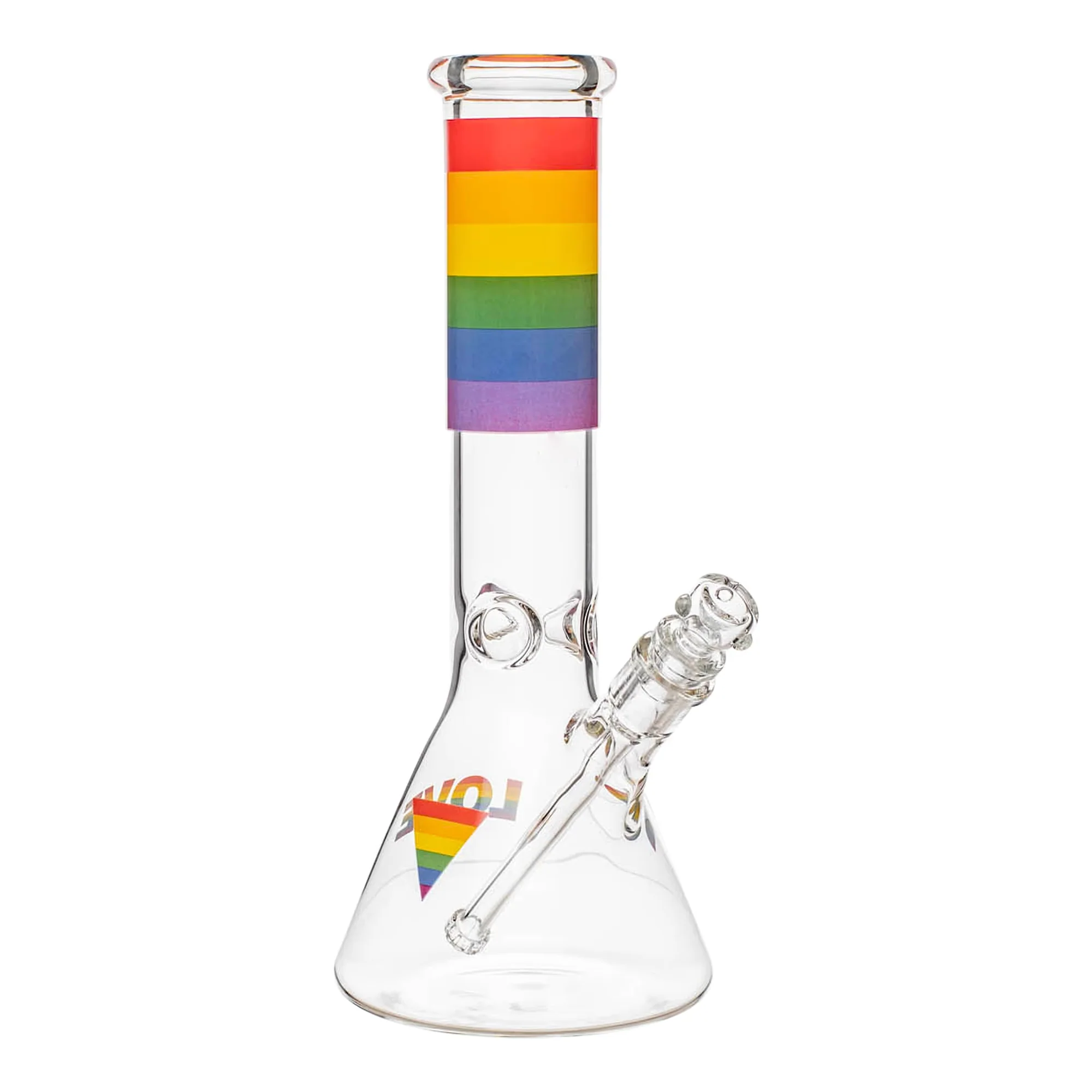 Rainbow Glass Beaker Bong | 12 inch - RORA