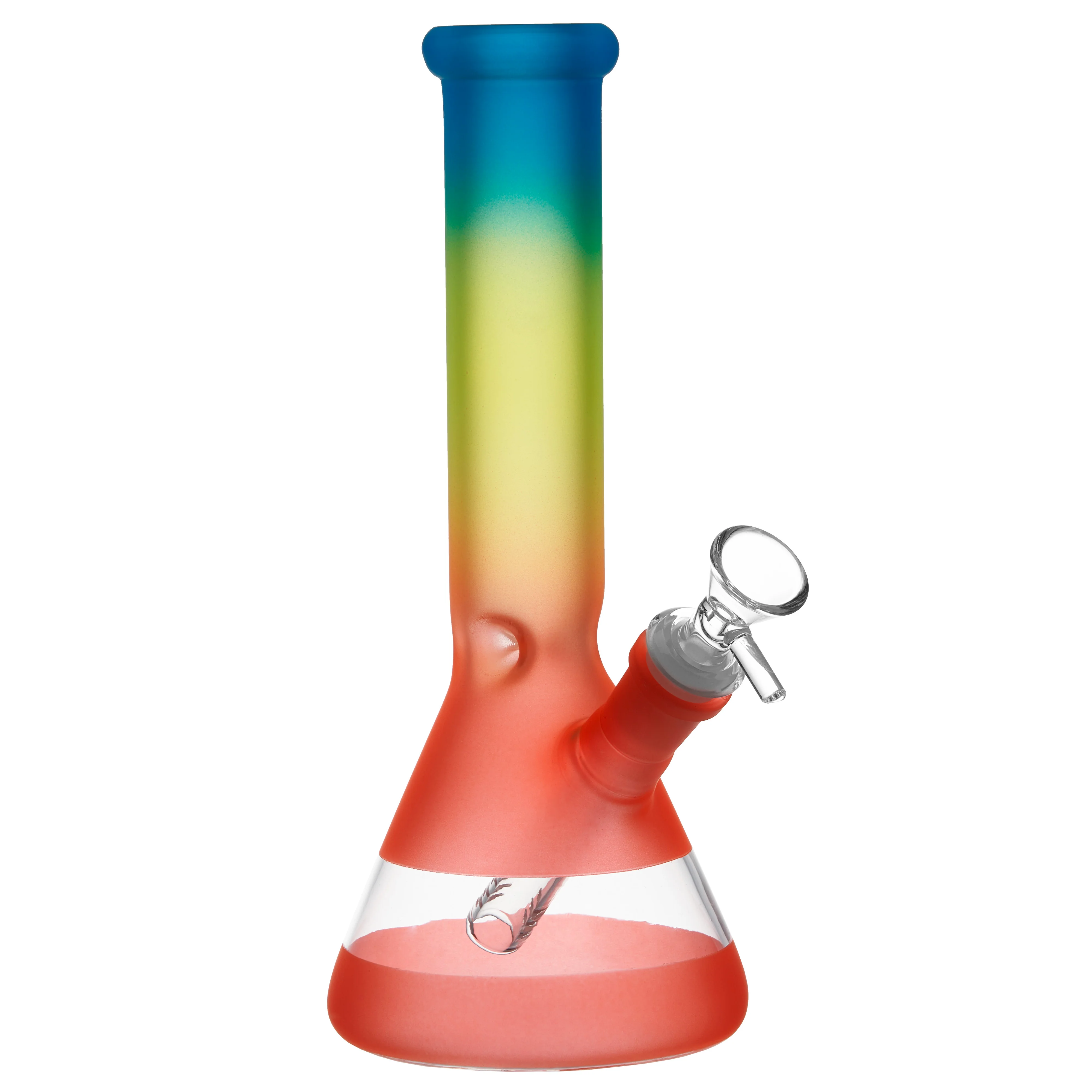 Frosted Rainbow Glass Bong | 10inch - RORA