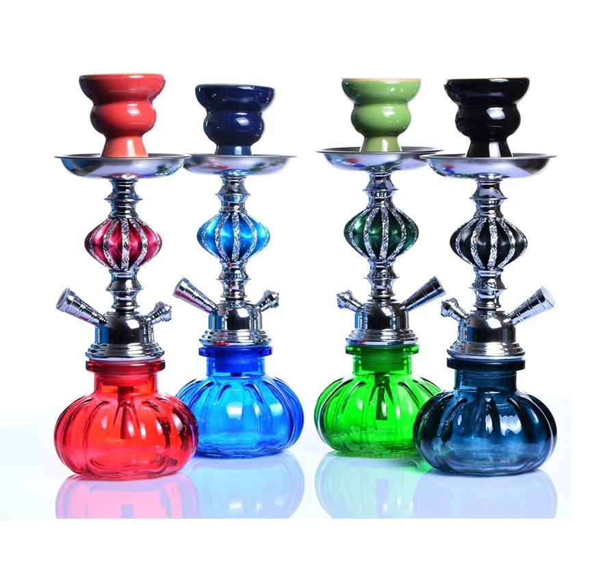 Arabic shisha single pipe shisha small glass pot / 28cm high - RORA