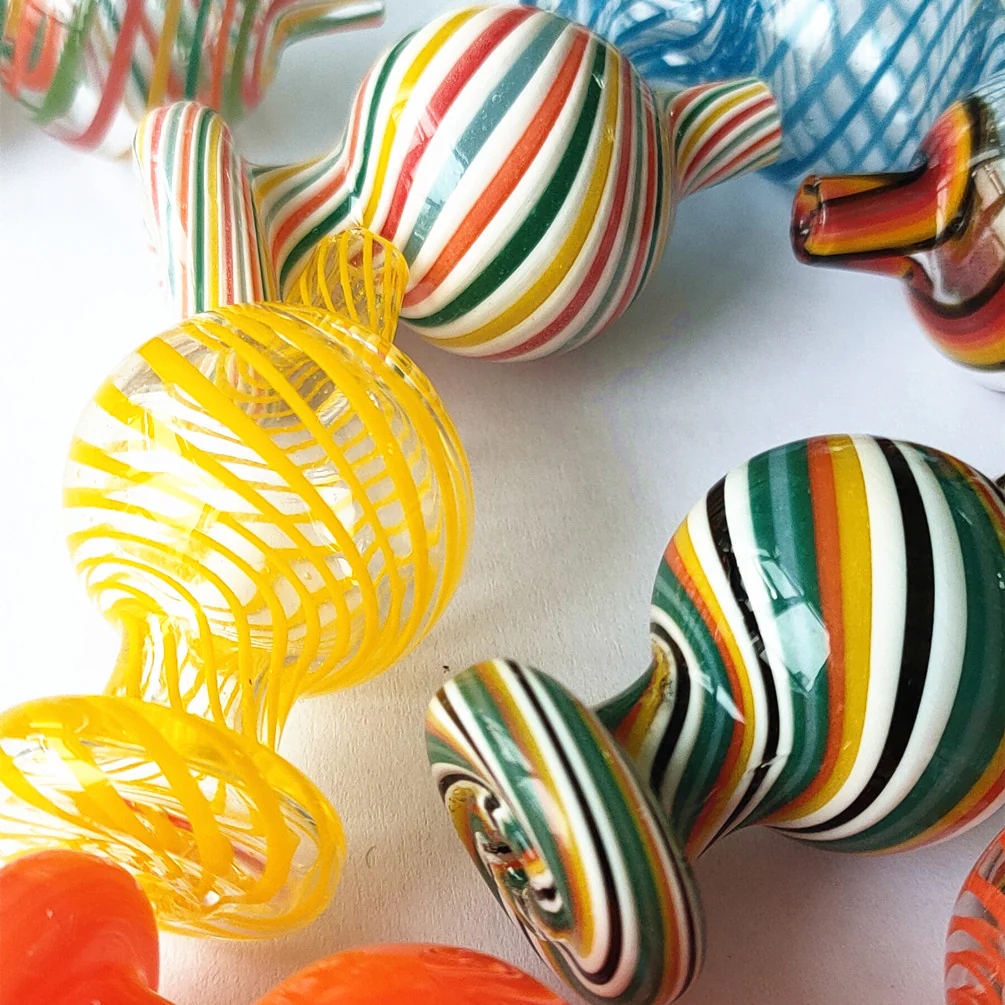2PCS Glass Bubbler Carb Cap OD 26mm Glass Caps Ball - RORA