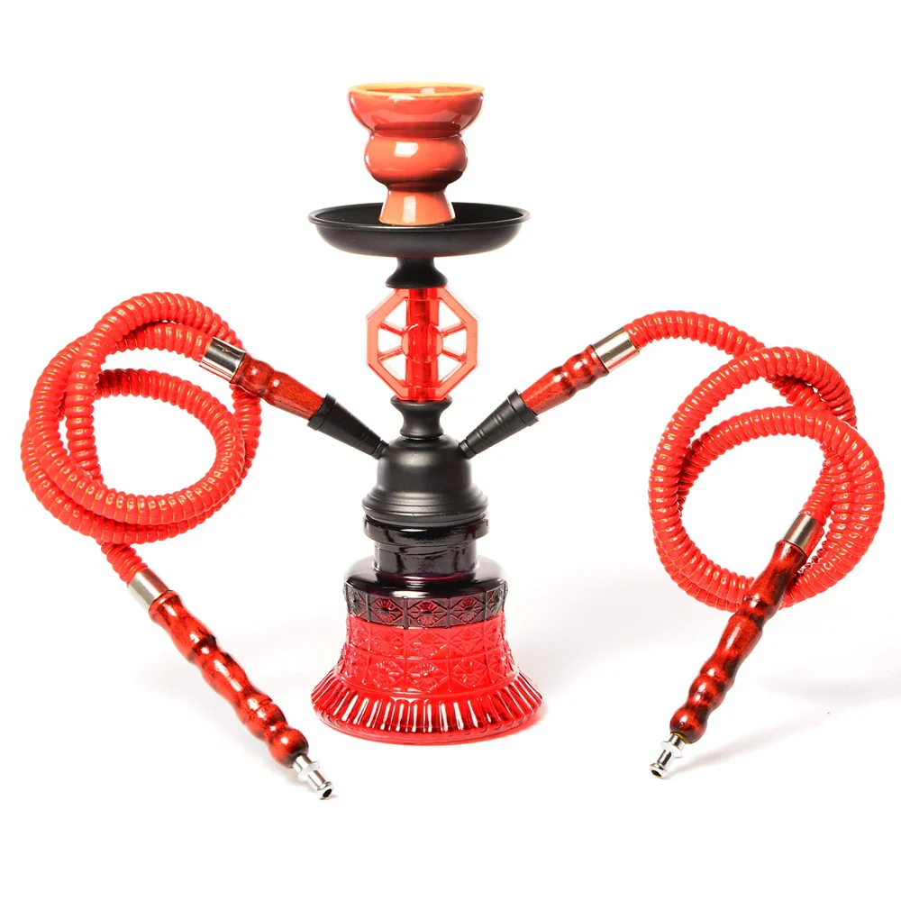 Arabic hookah set double tube glass hookah kettle / 26cm - RORA