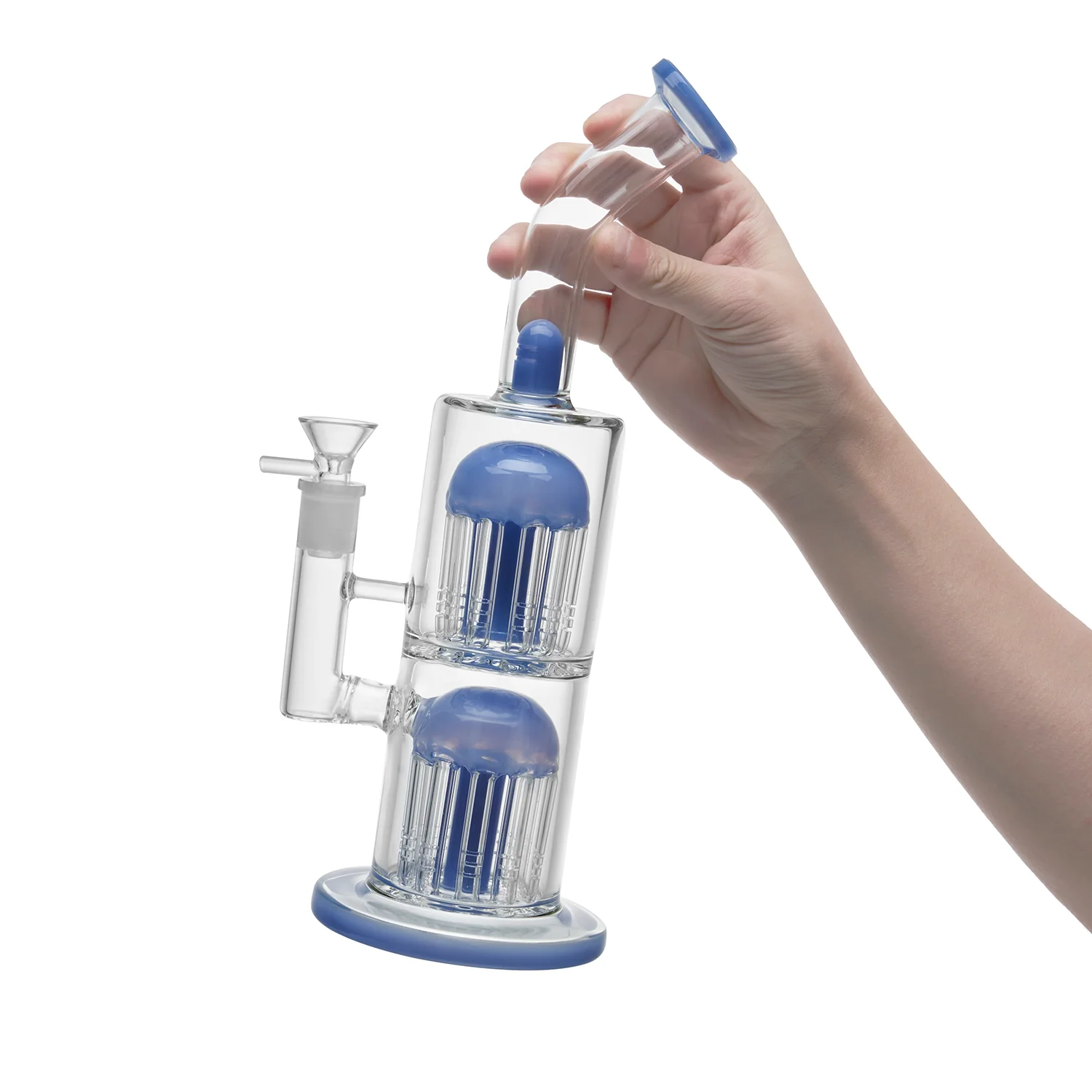 Glass Bong with Double Tree Perc | 11 inch - RORA