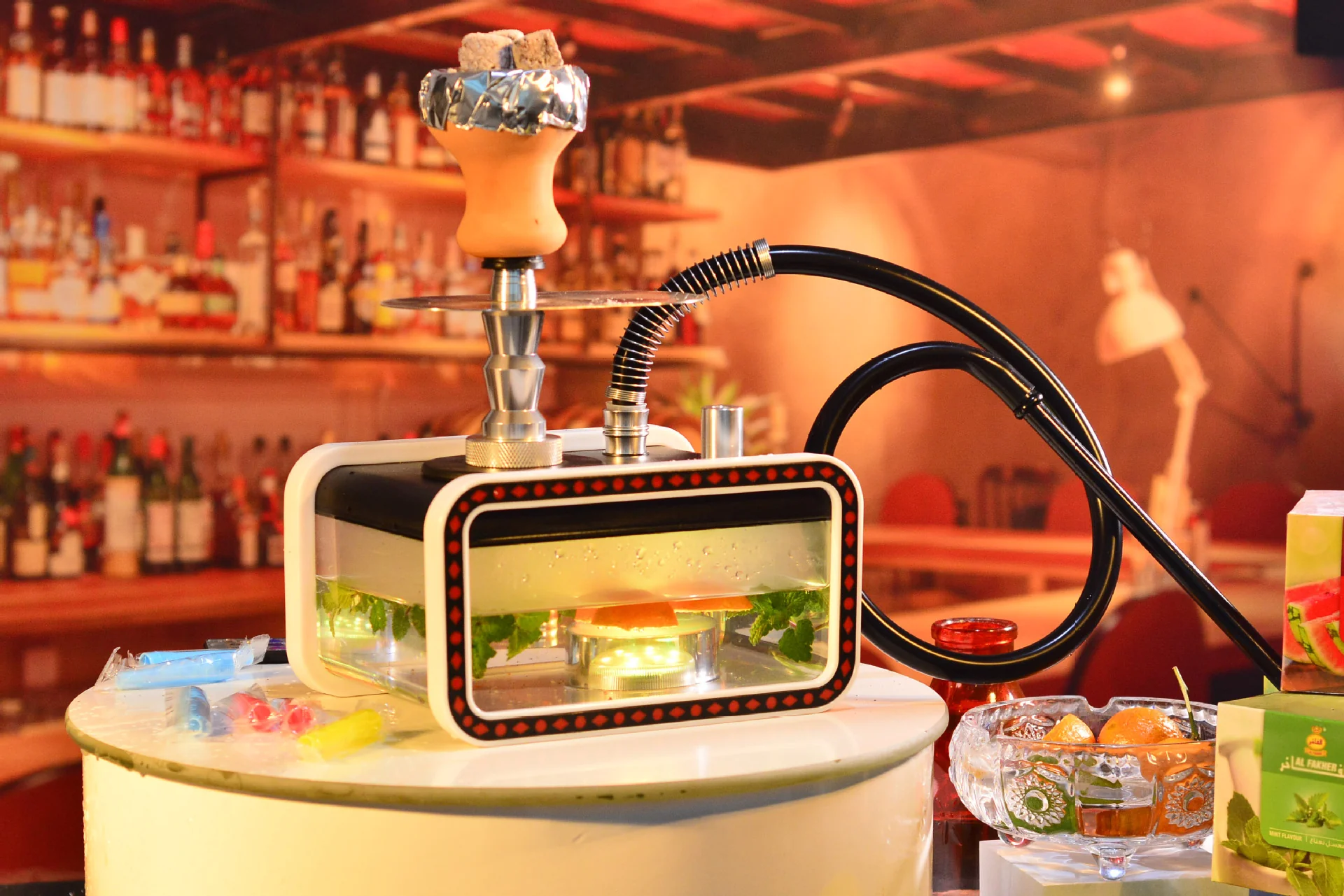 Arabic hookah New acrylic hookah set single tube - RORA