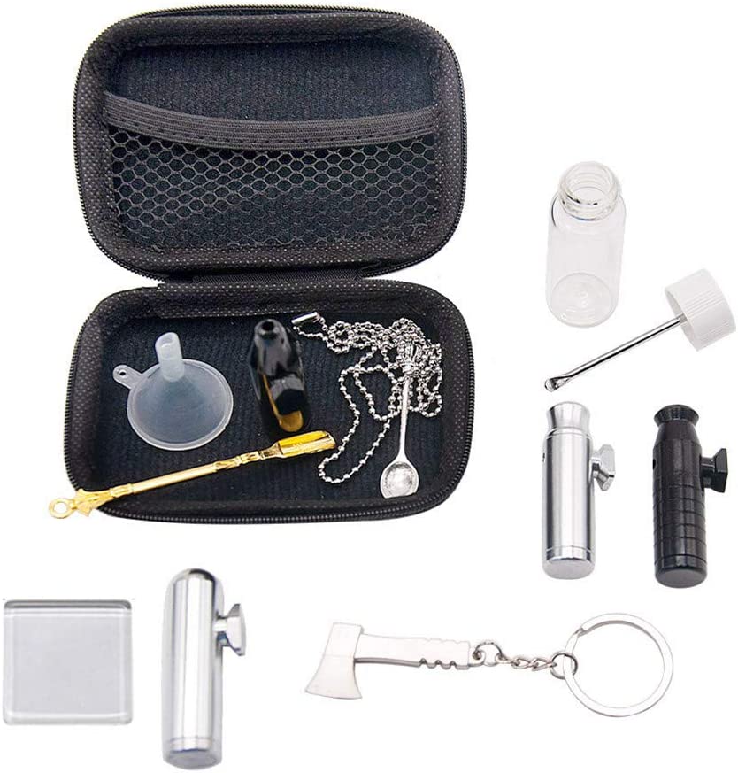 RORA 12 PCS Snuff Kit Snuff Straw Snorter Kit - RORA
