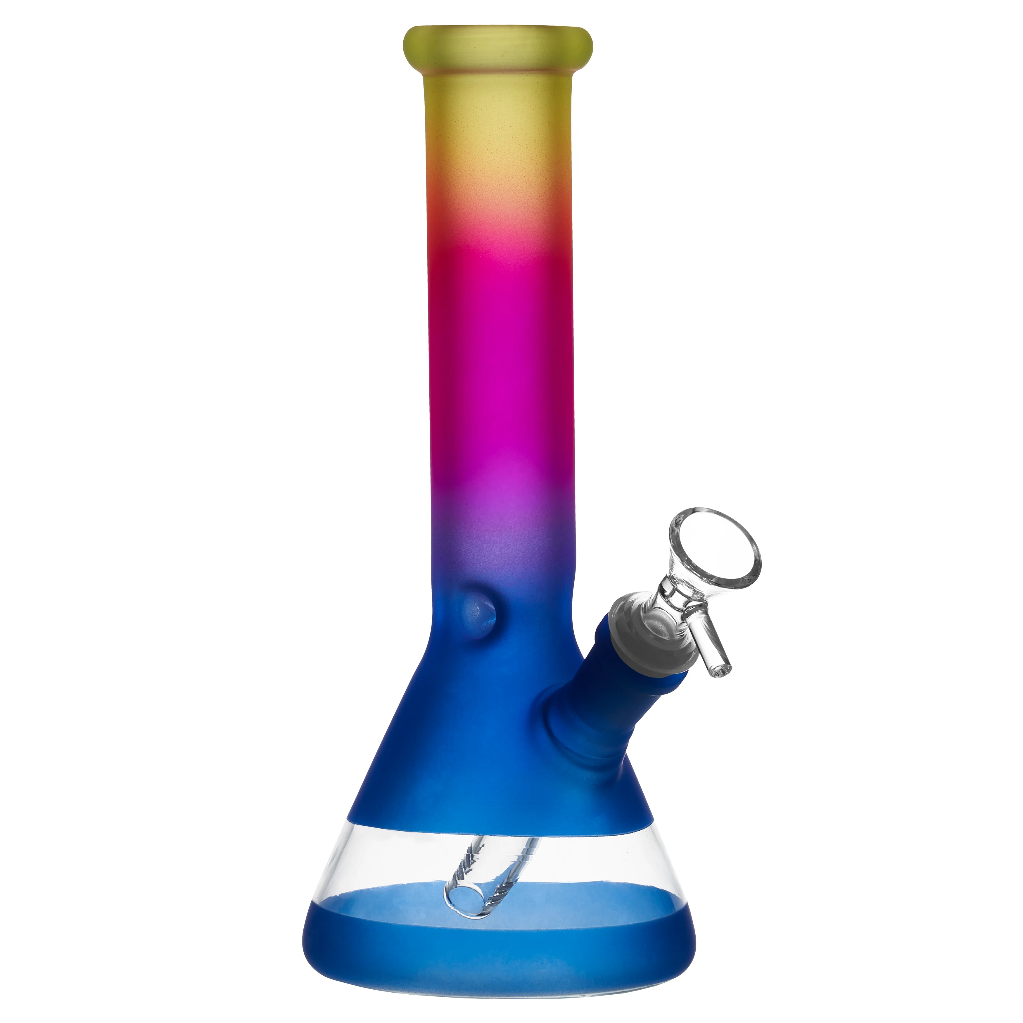 Frosted Rainbow Glass Bong | 10inch - RORA