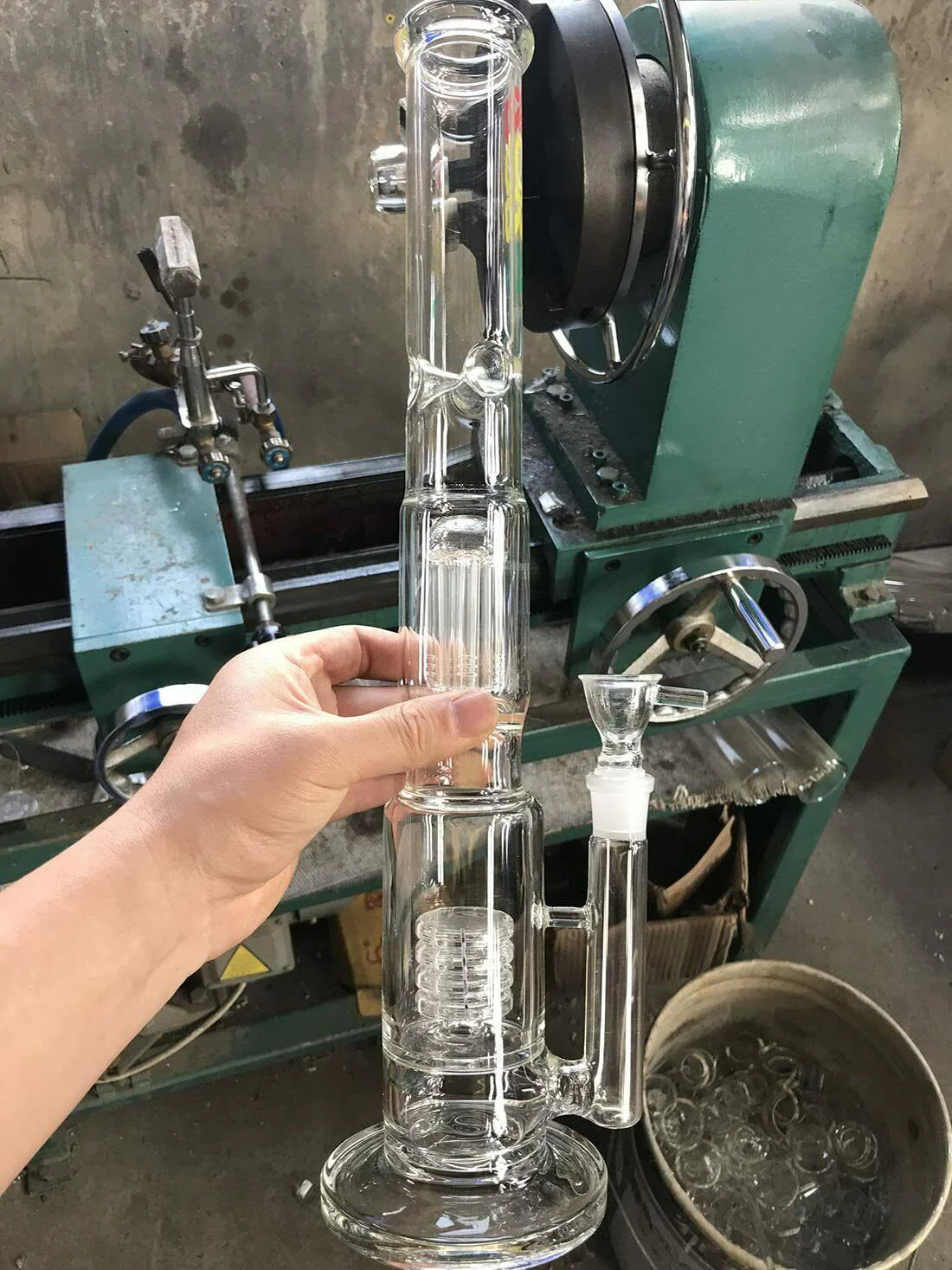 Clear Big Birdcage Glass Bong | 18mm 17inch - RORA