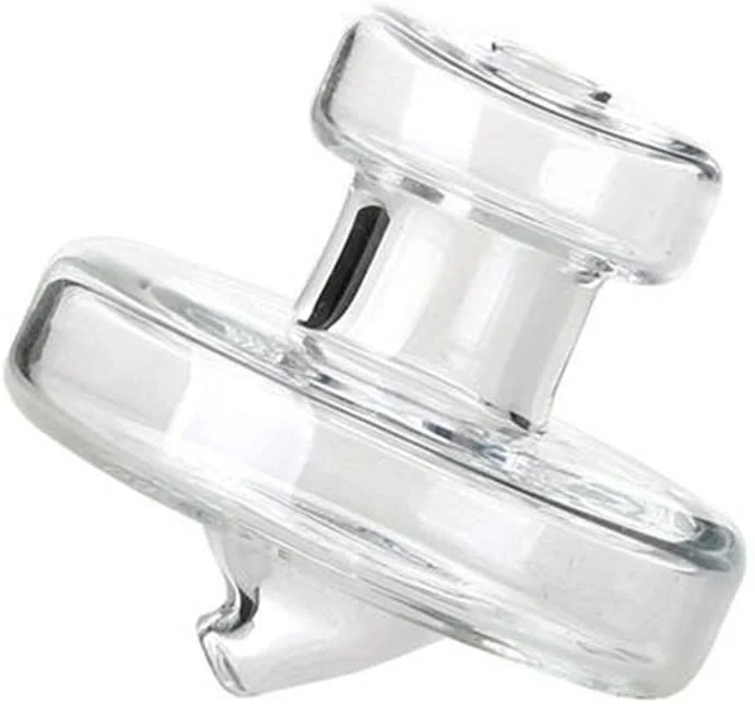 2pcs Glass Carb Cap Banger Quartz Carb Cap for Domeless Quartz Banger Nail Caps with Hold for Dab Rig Water Bong Pipe - RORA