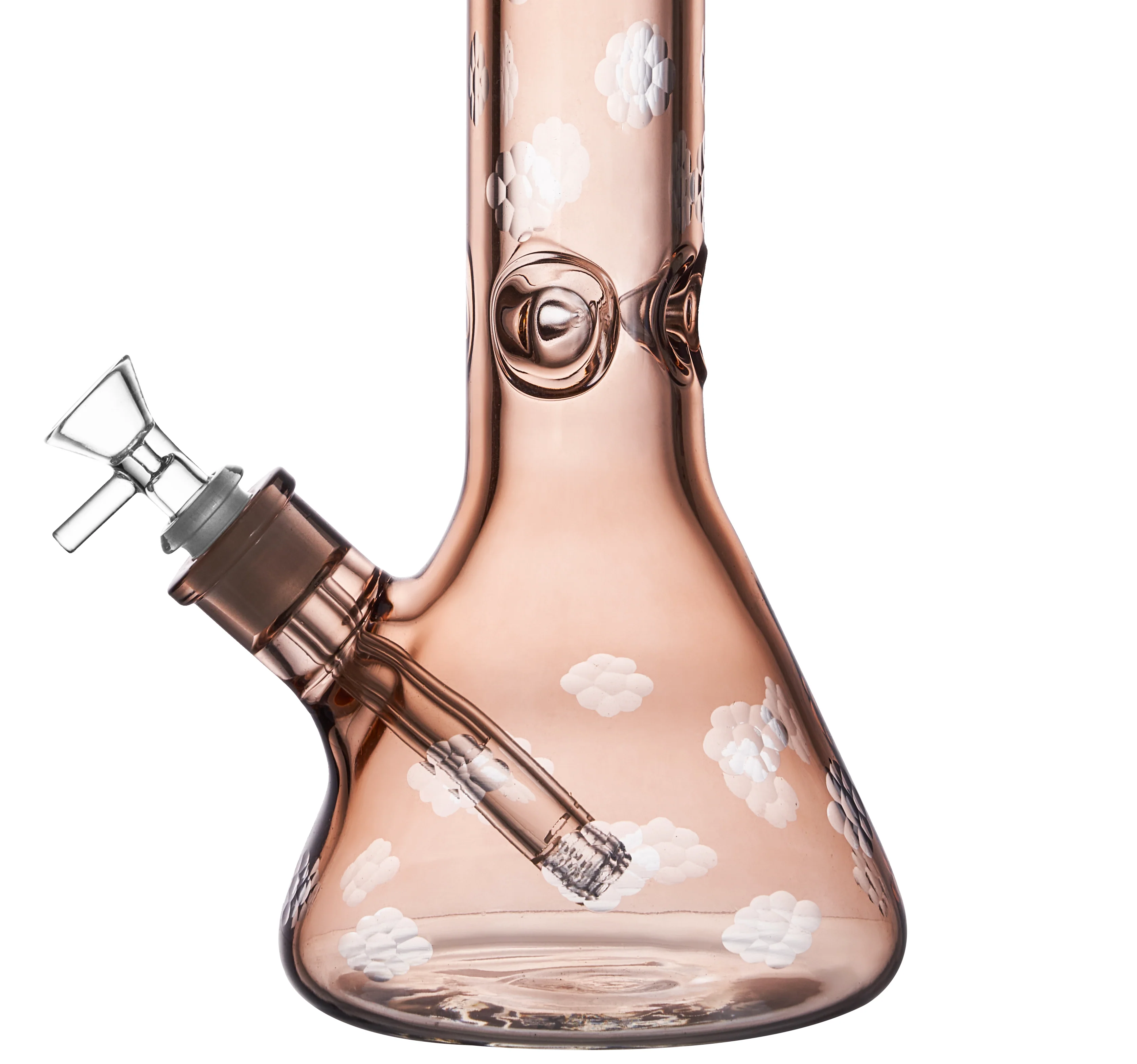 Everlasting Snowflakes Glass Bong 7mm Thick | 13.8 inch - RORA