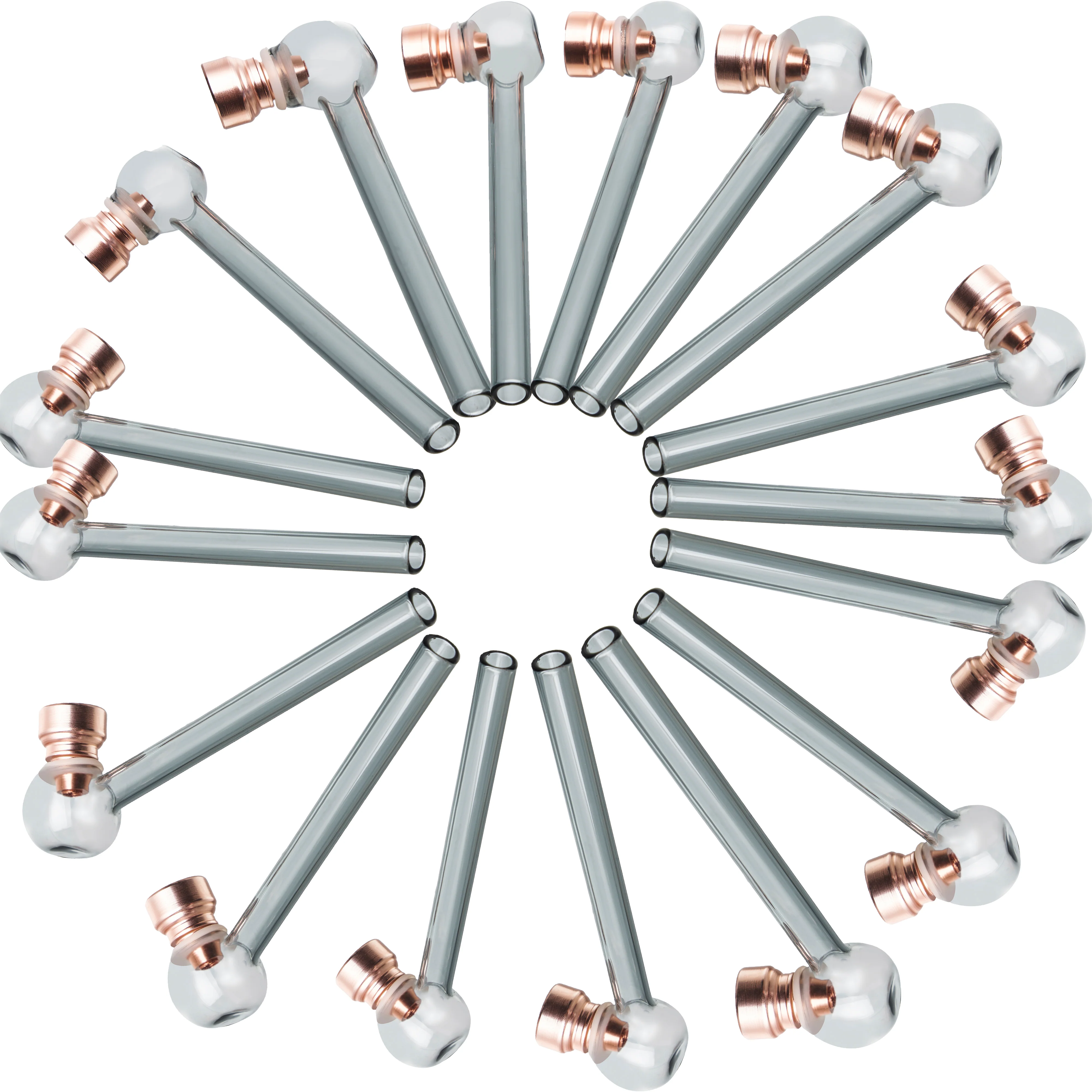 Golden Glass Pipe Oil Burner Pipe Bong 4.7In